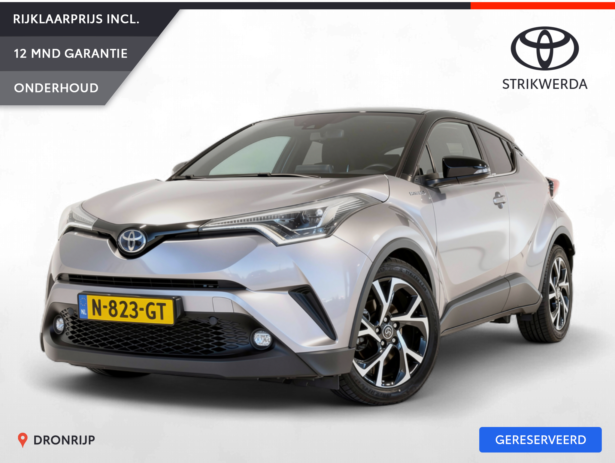 Toyota Toyota C-hr 1.8 Hybrid Bi-Tone 2017 - voorkant