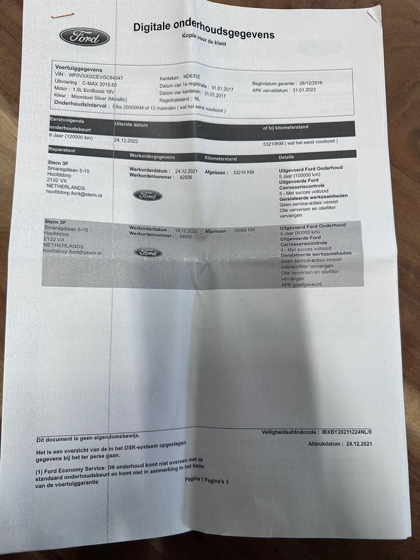 Foto van Ford C-max