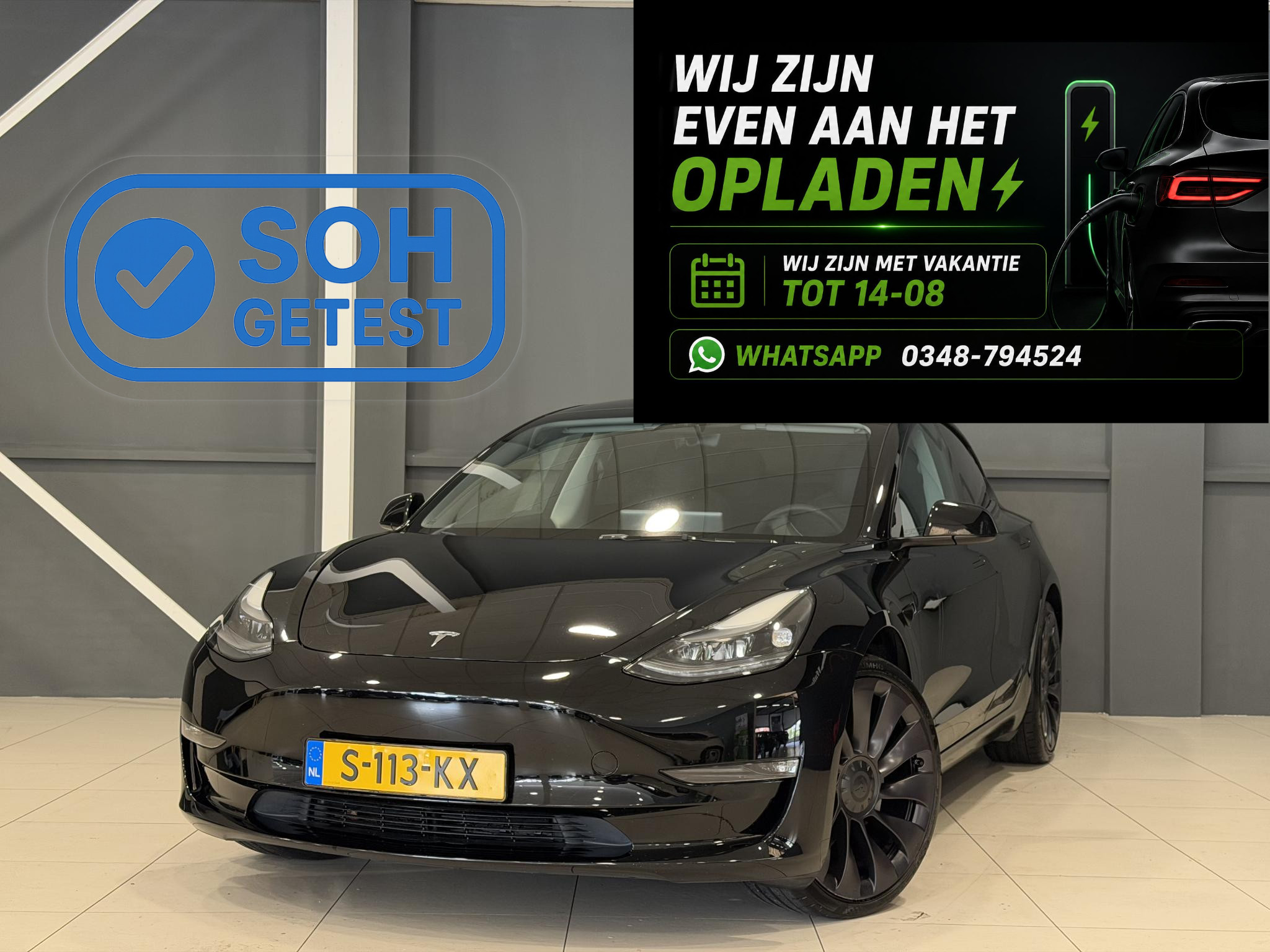Tesla Model 3 Long Range AWD 75 kWh 2023 - voorkant