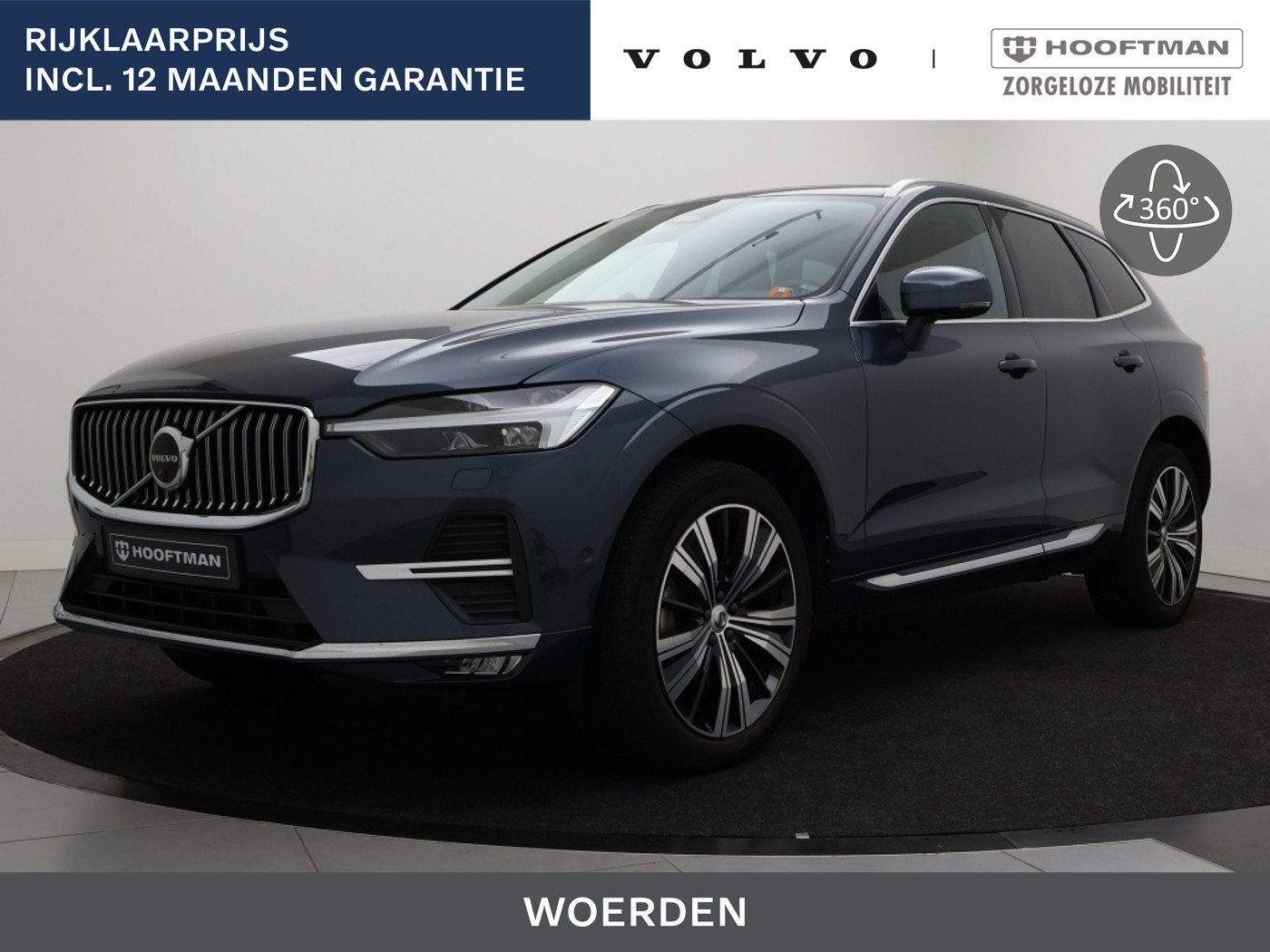 Volvo Xc60 B5 AUT(8) ULTIMATE BRIGHT LUCHTVERING SCHUIFDAK MASSAGE B&W AUDIO TREKHAAK 2023 - voorkant