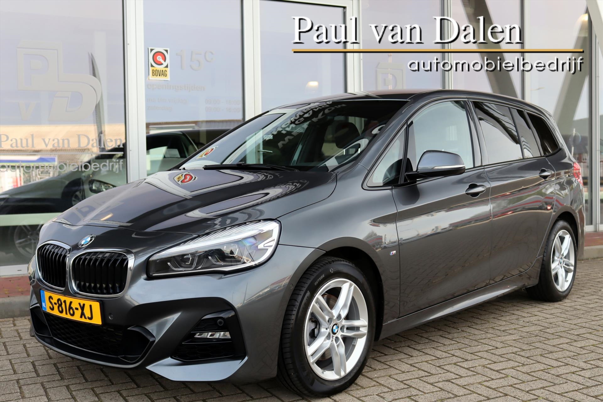 BMW 218i Gran Tourer 218i 140PK AUTOMAAT M-SPORT 5 P. Navi | Led | Head Up | Half Leer | Stoelverwarming | Clima | 2020 - voorkant
