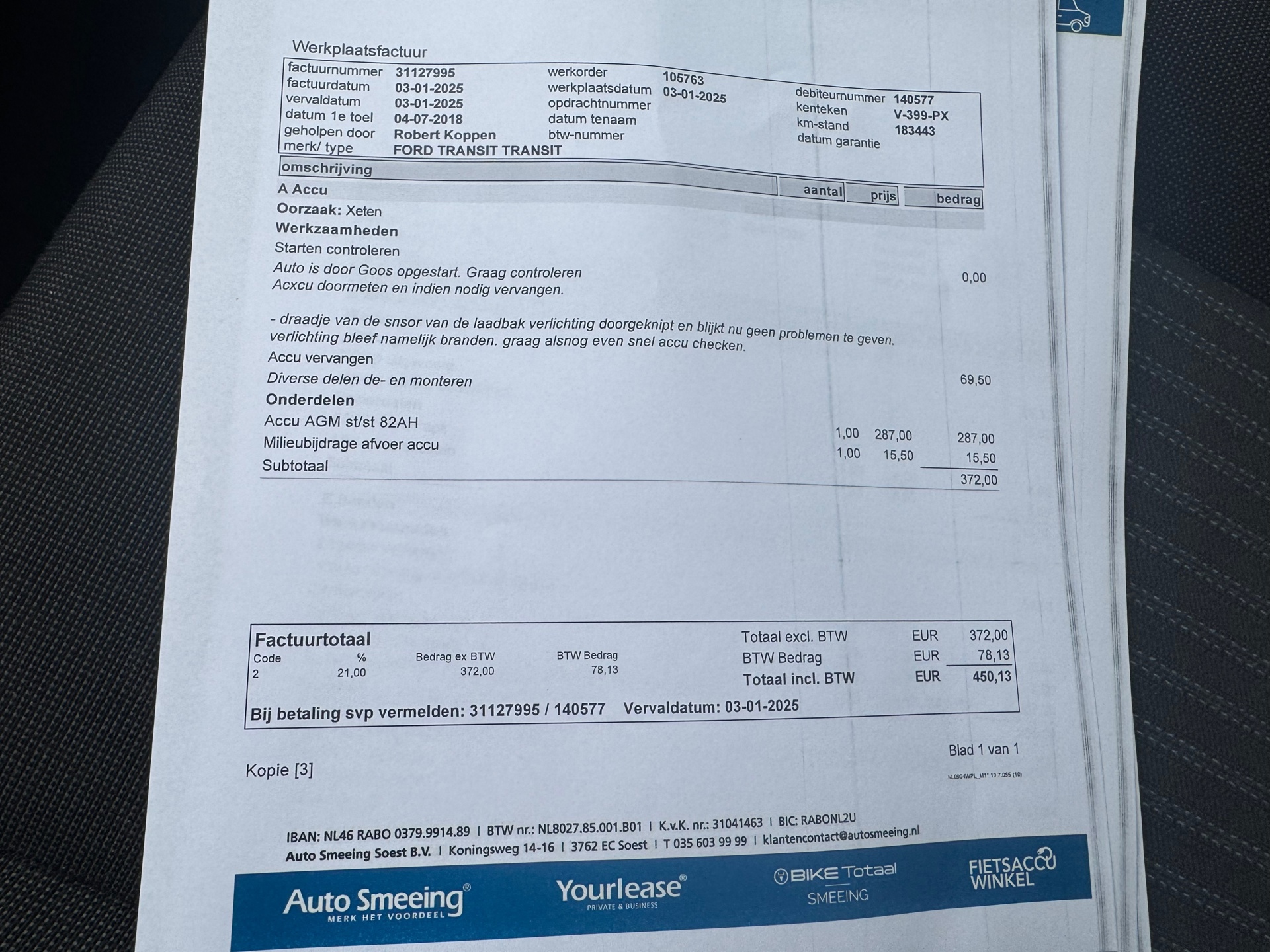 Foto van Ford Transit