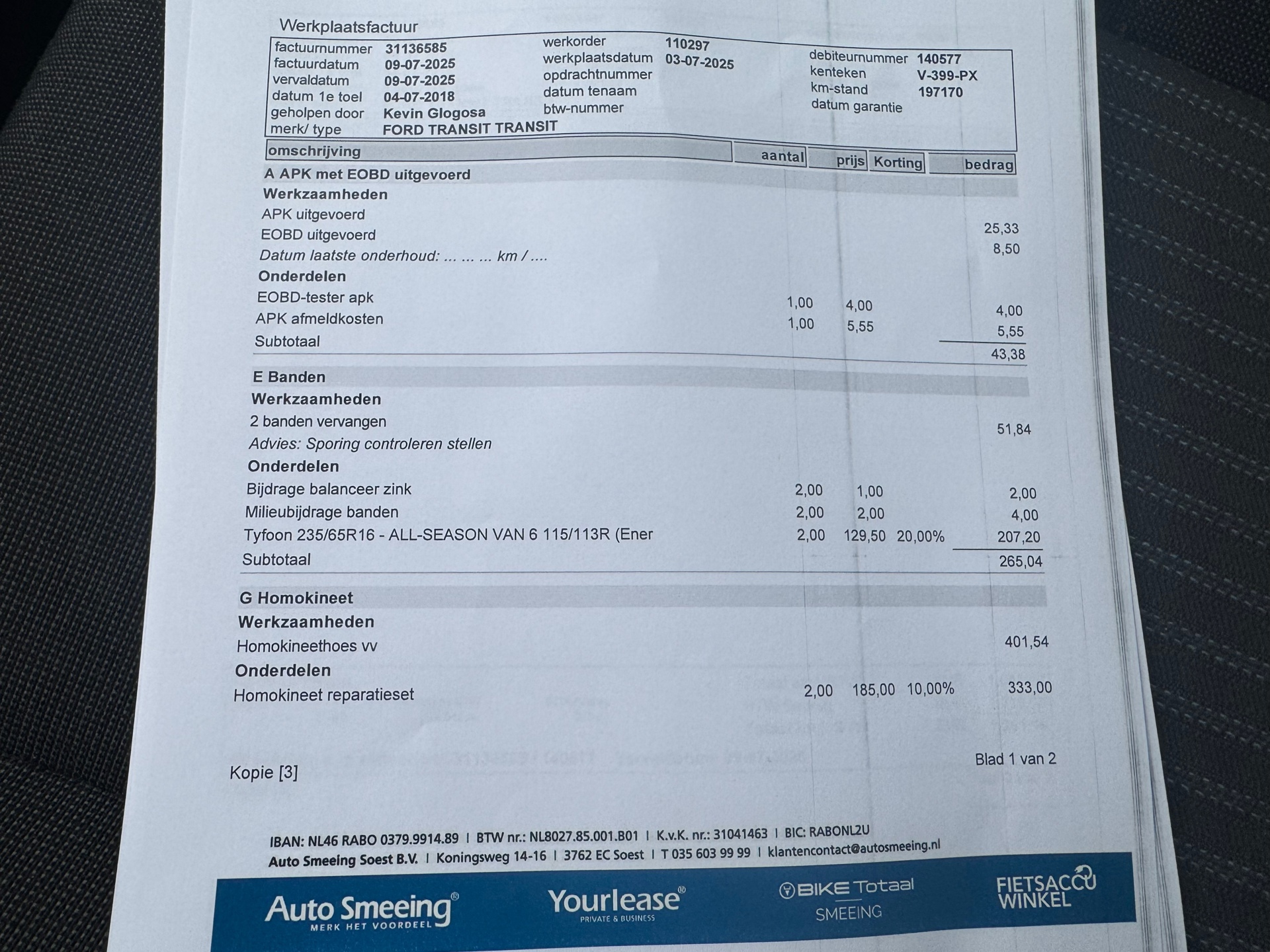 Foto van Ford Transit