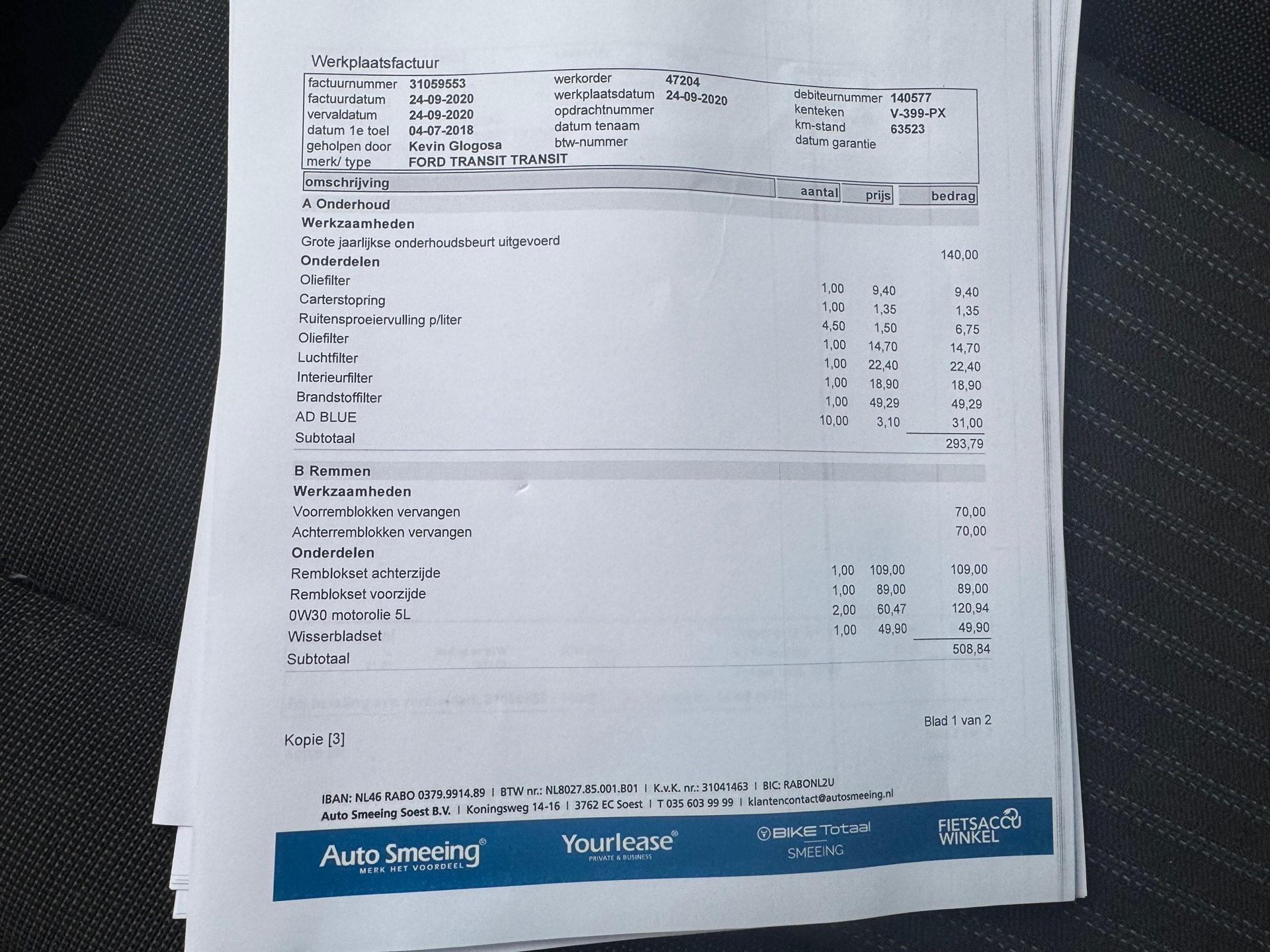 Foto van Ford Transit