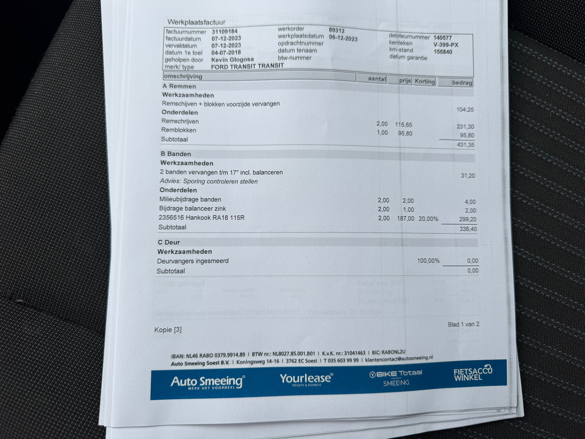Foto van Ford Transit