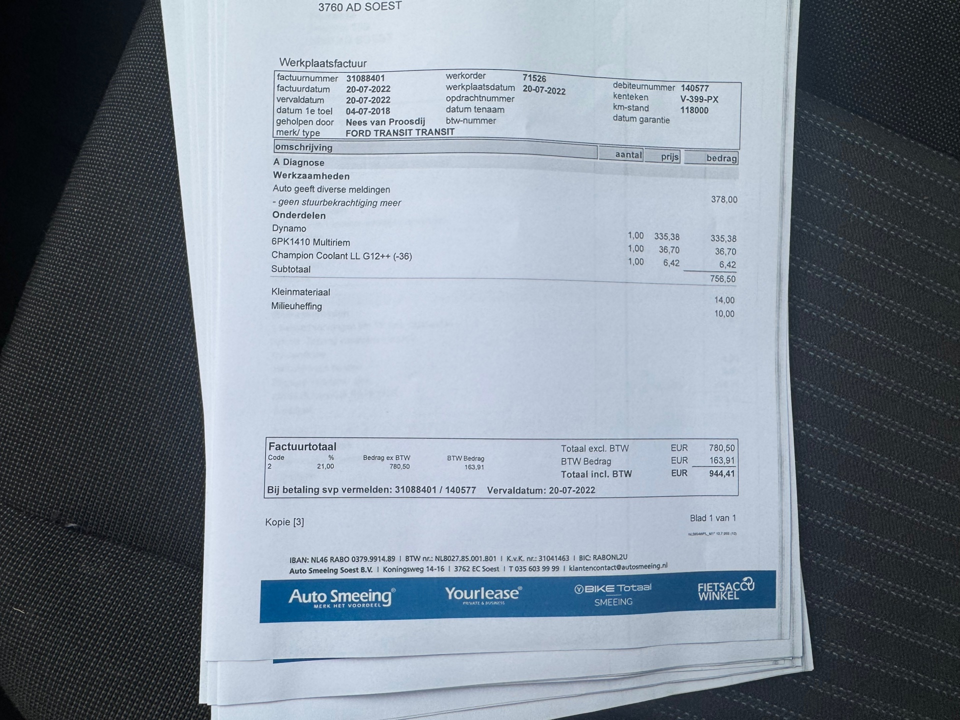 Foto van Ford Transit