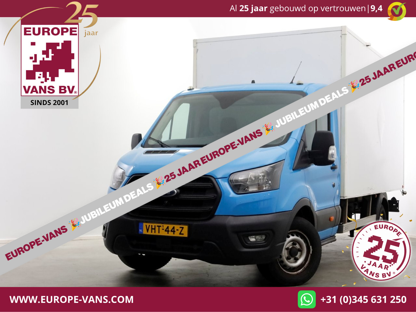 Ford Transit 350 2.0 TDCI 130pk E6 Bakwagen met achterdeuren 2-Persoons 12-2020 2020 - voorkant