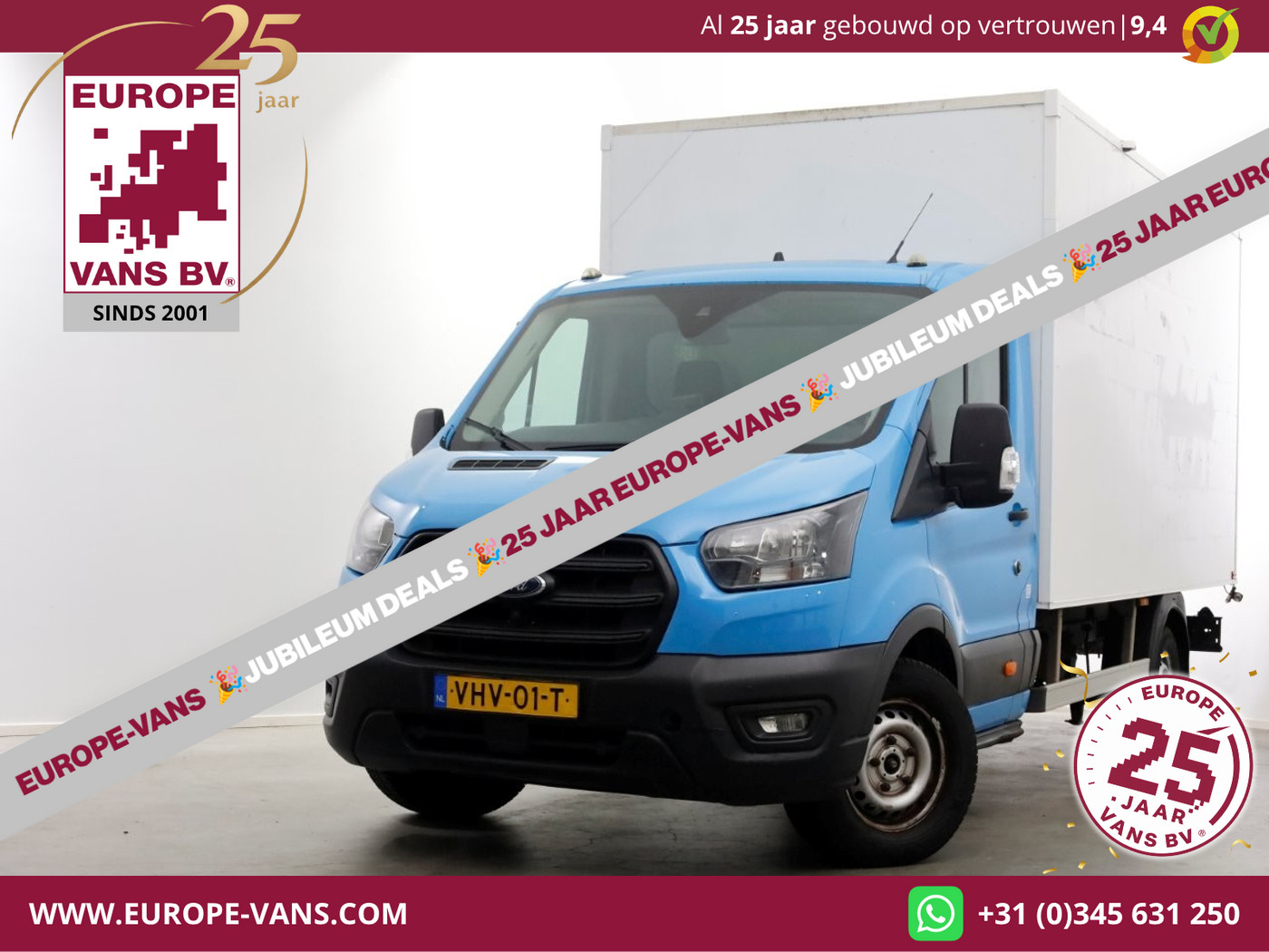 Ford Transit 350 2.0 TDCI 130pk E6 Bakwagen met achterdeuren 2-Persoons 12-2020 2020 - voorkant