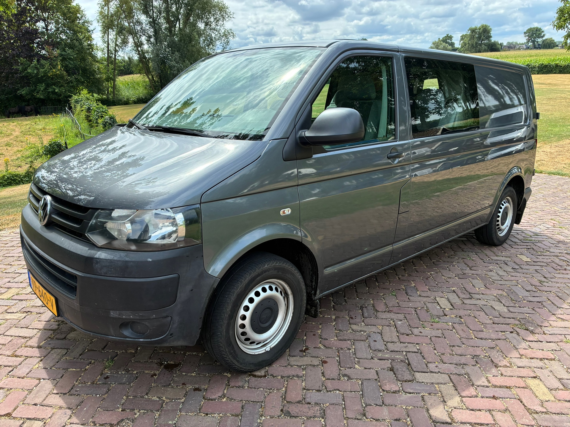 Volkswagen Transporter 2.0 TDI 114pk MARGE L2 DUBBELE CABINE DC AIRCO 2015 - voorkant