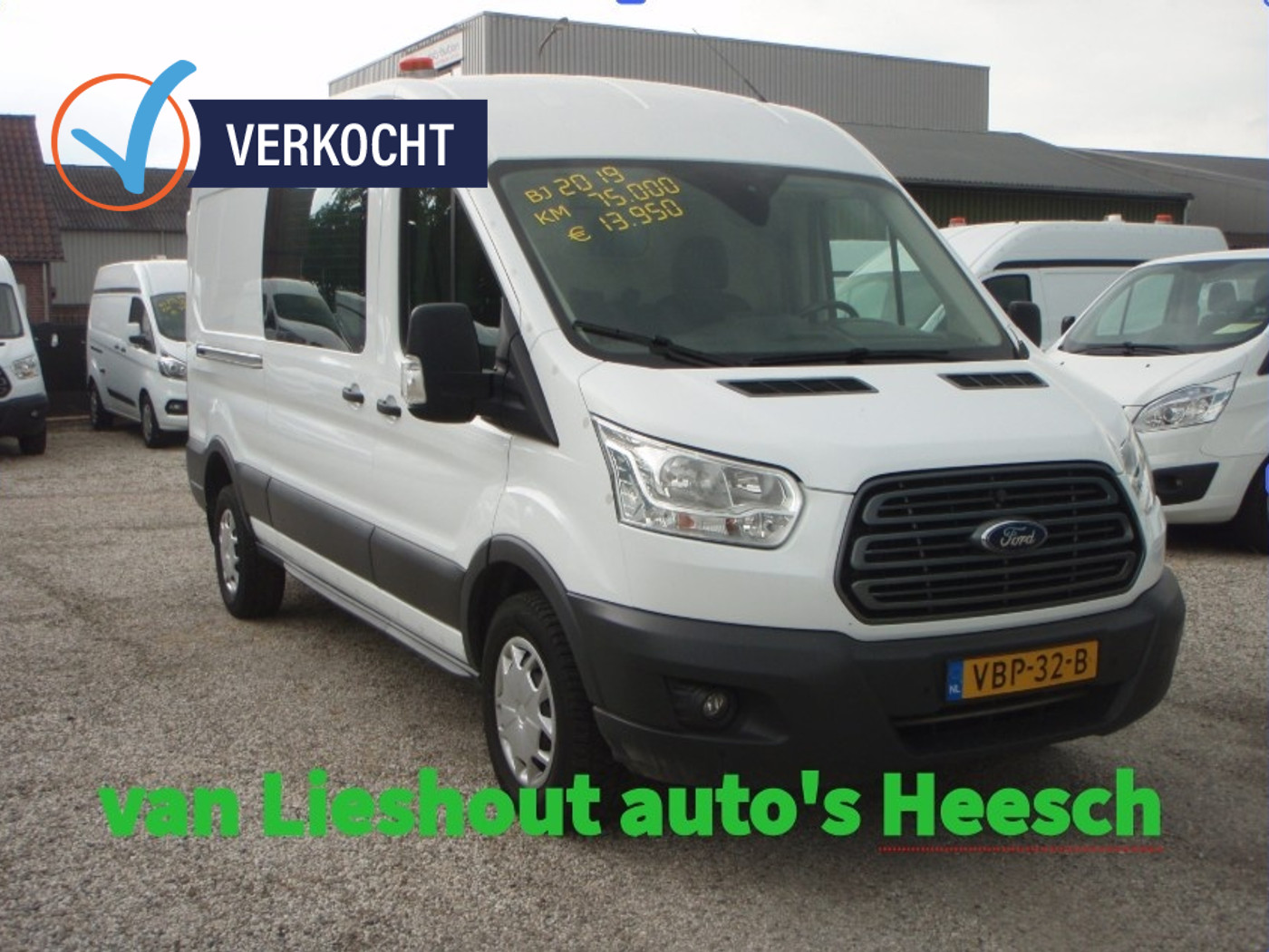 Ford Transit 350 L3 RWD Trend Trekhaak 75764 km bj 19 2019 - voorkant