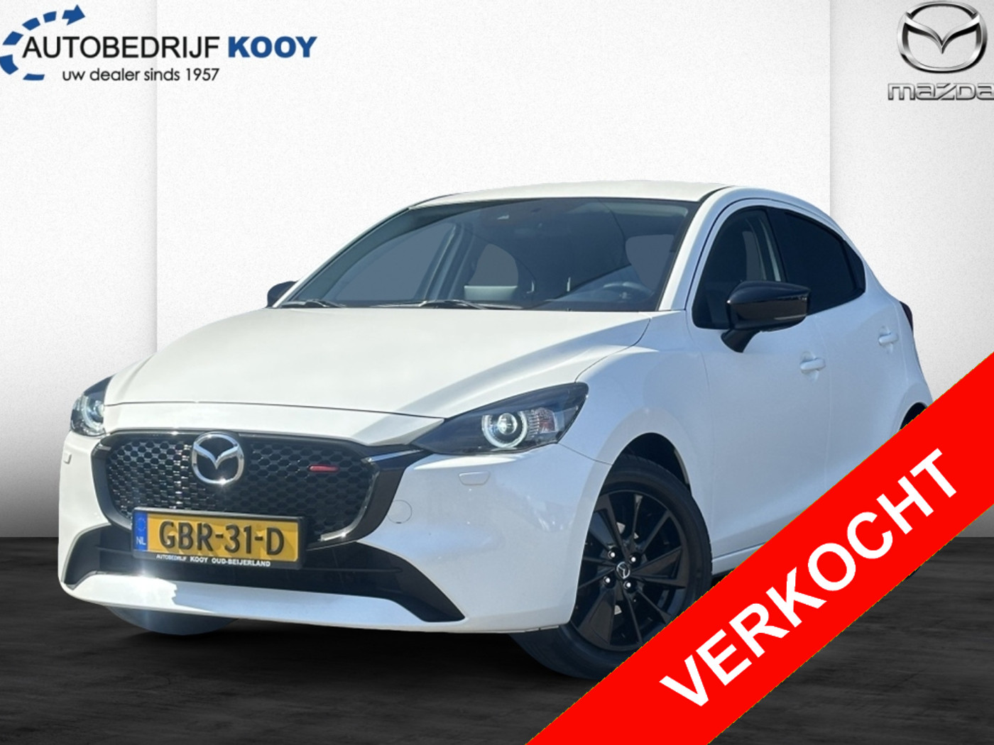 Mazda Mazda2 1.5 e-SkyActiv-G Homura / CarPlay / Stoelverwarming / Dealeronderhouden 2024 - voorkant