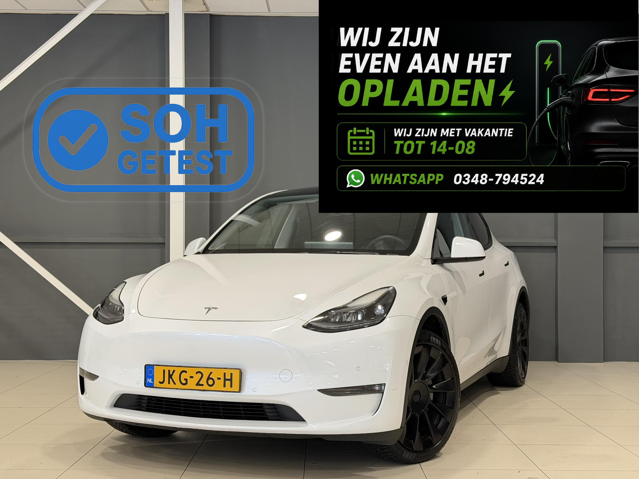 Tesla Model Y Long Range RWD 75 kWh 2021 - voorkant
