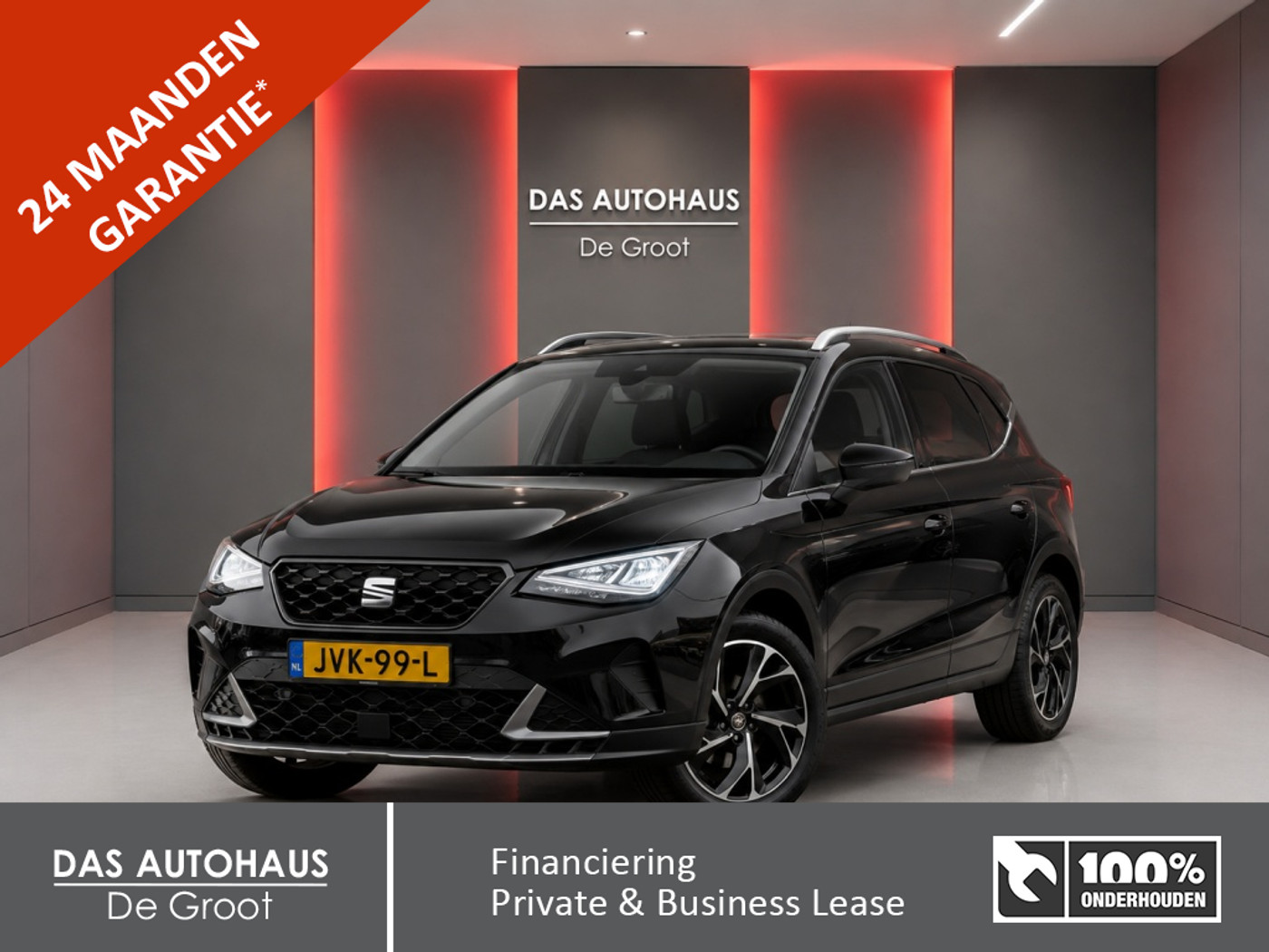 Seat Arona 1.5TSI 150pk DSG FR | ACC | Navi | Camera | carplay | Climate 2024 - voorkant