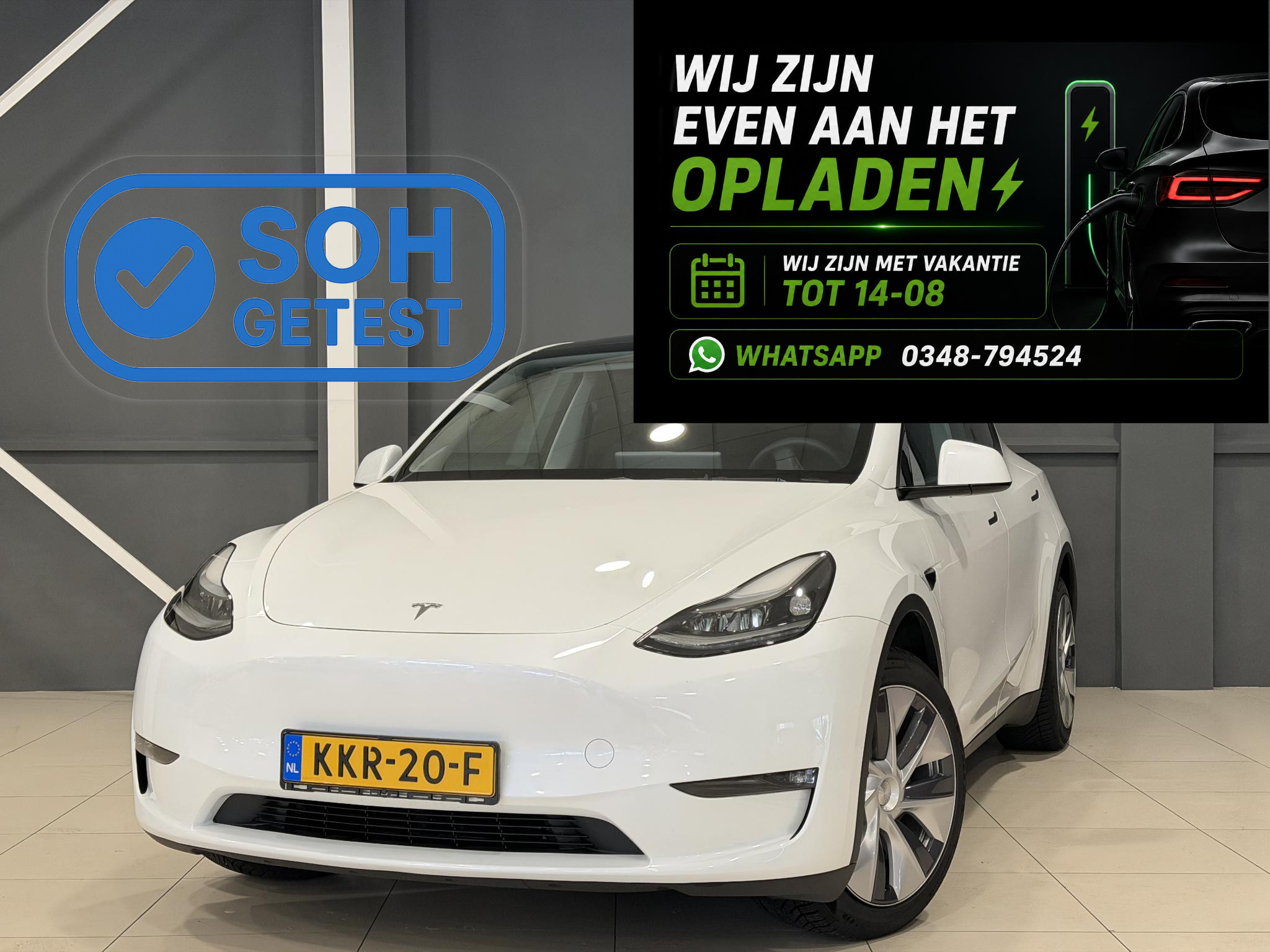 Tesla Model Y Long Range AWD 75 kWh 2024 - voorkant