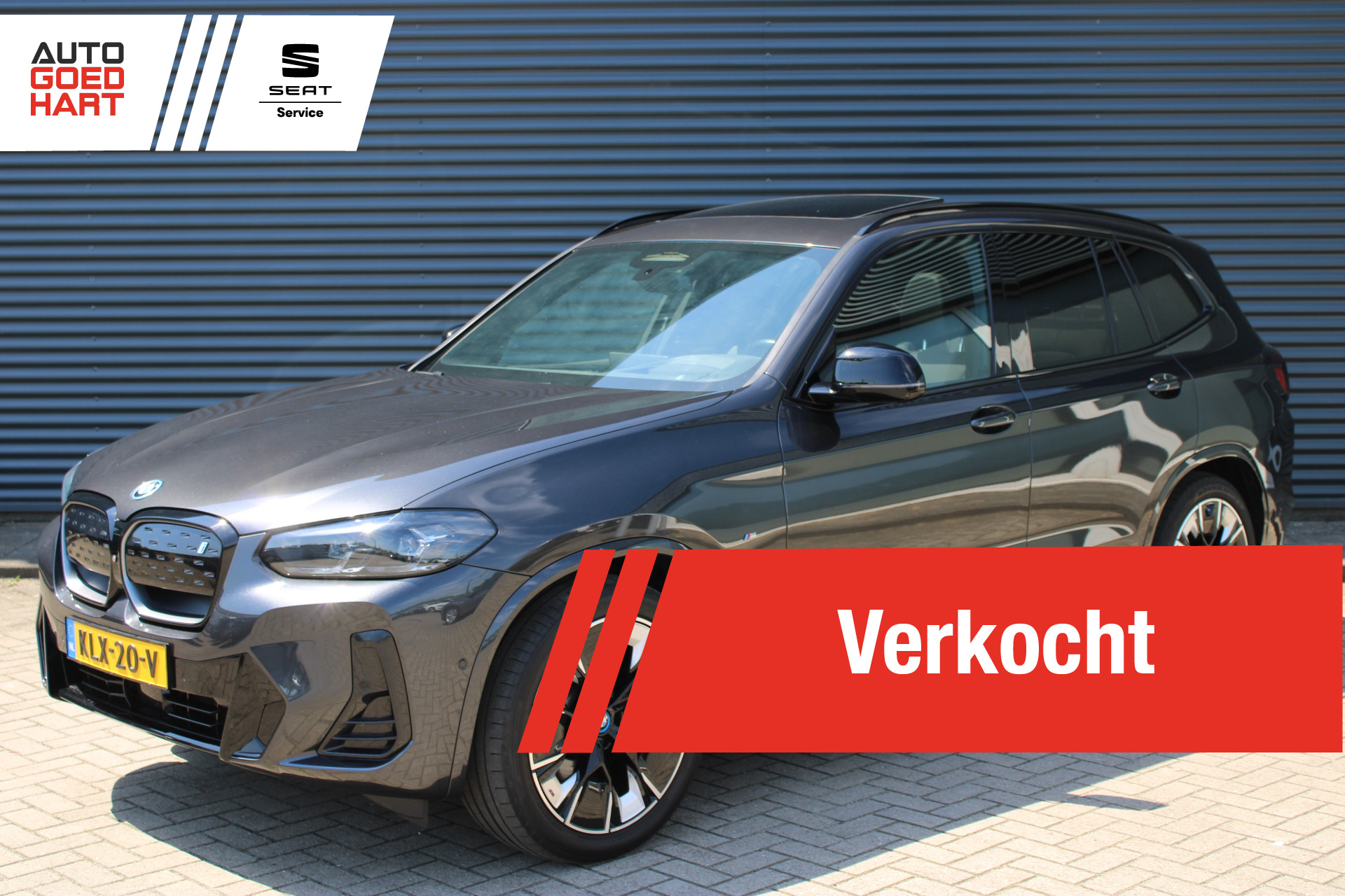 BMW Ix3 M-Sport 80 kWh Panoramadak Harman-Kardon Elekt.-Trekhaak Head-UP Full-Led 2022 - voorkant