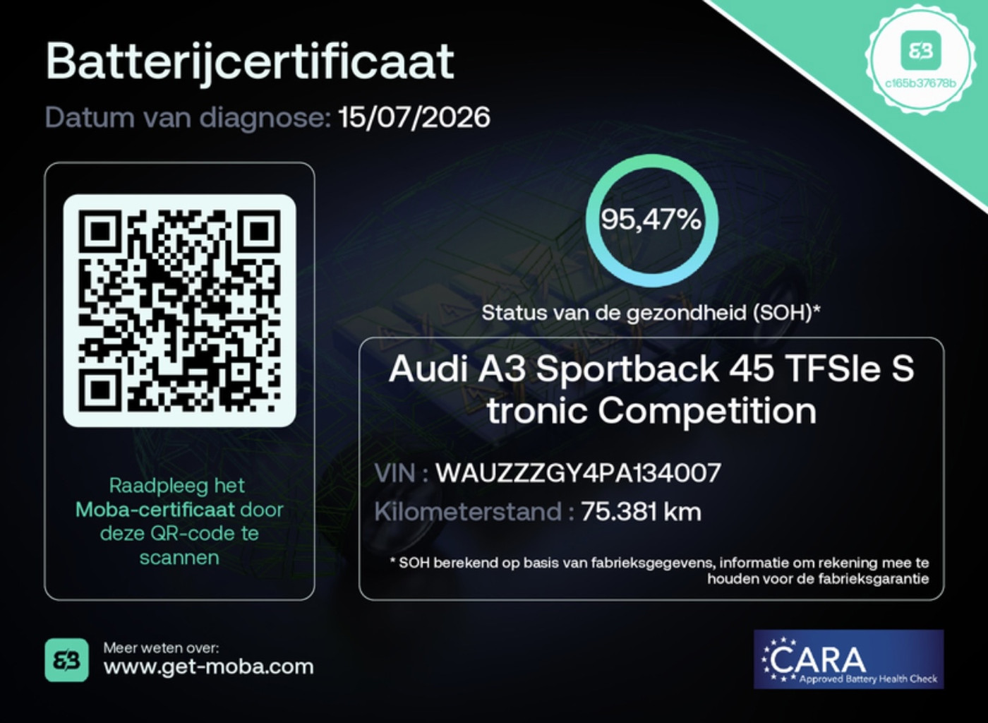 Foto van Audi A3 Sportback