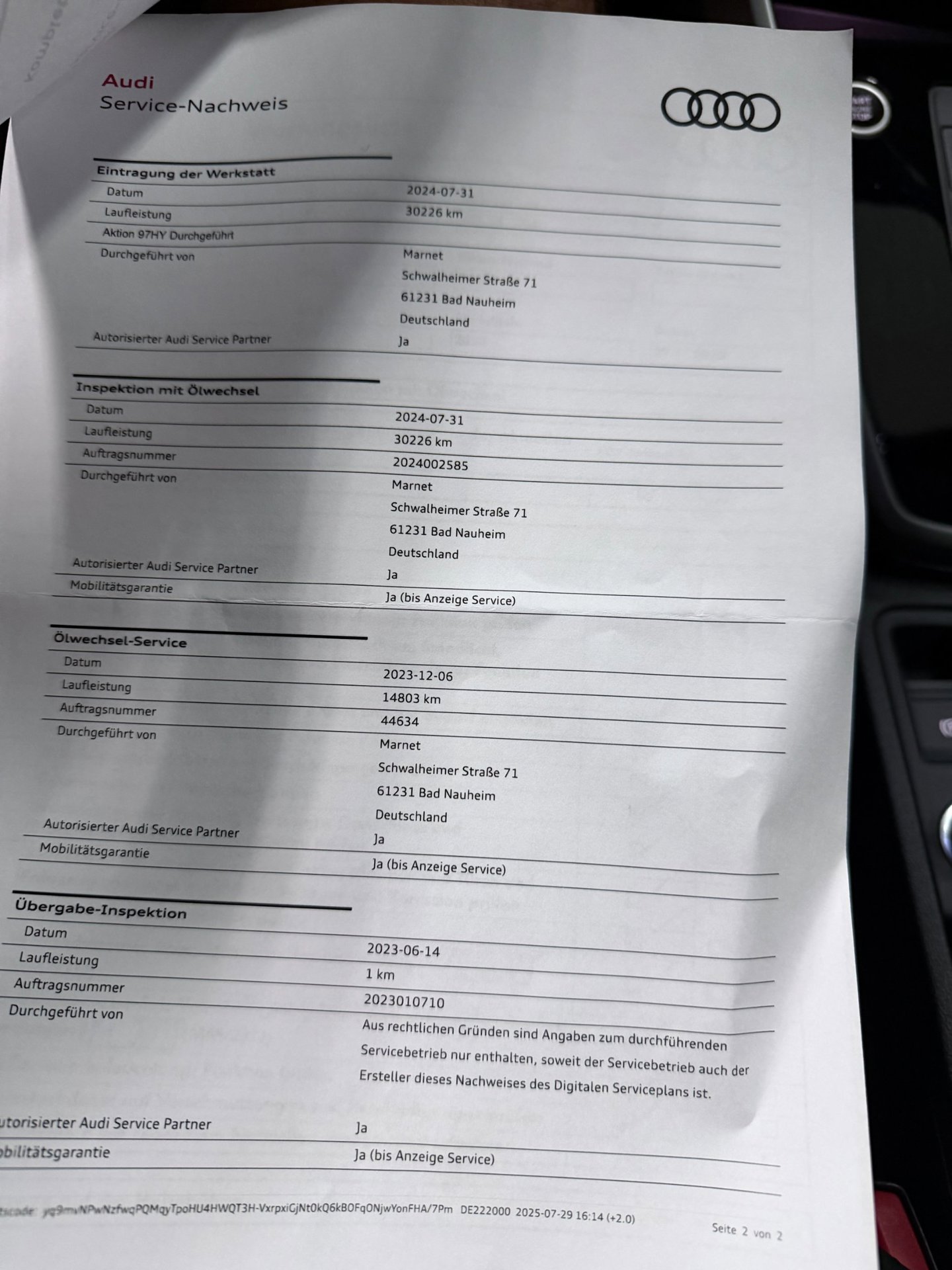 Foto van Audi A3 Sportback