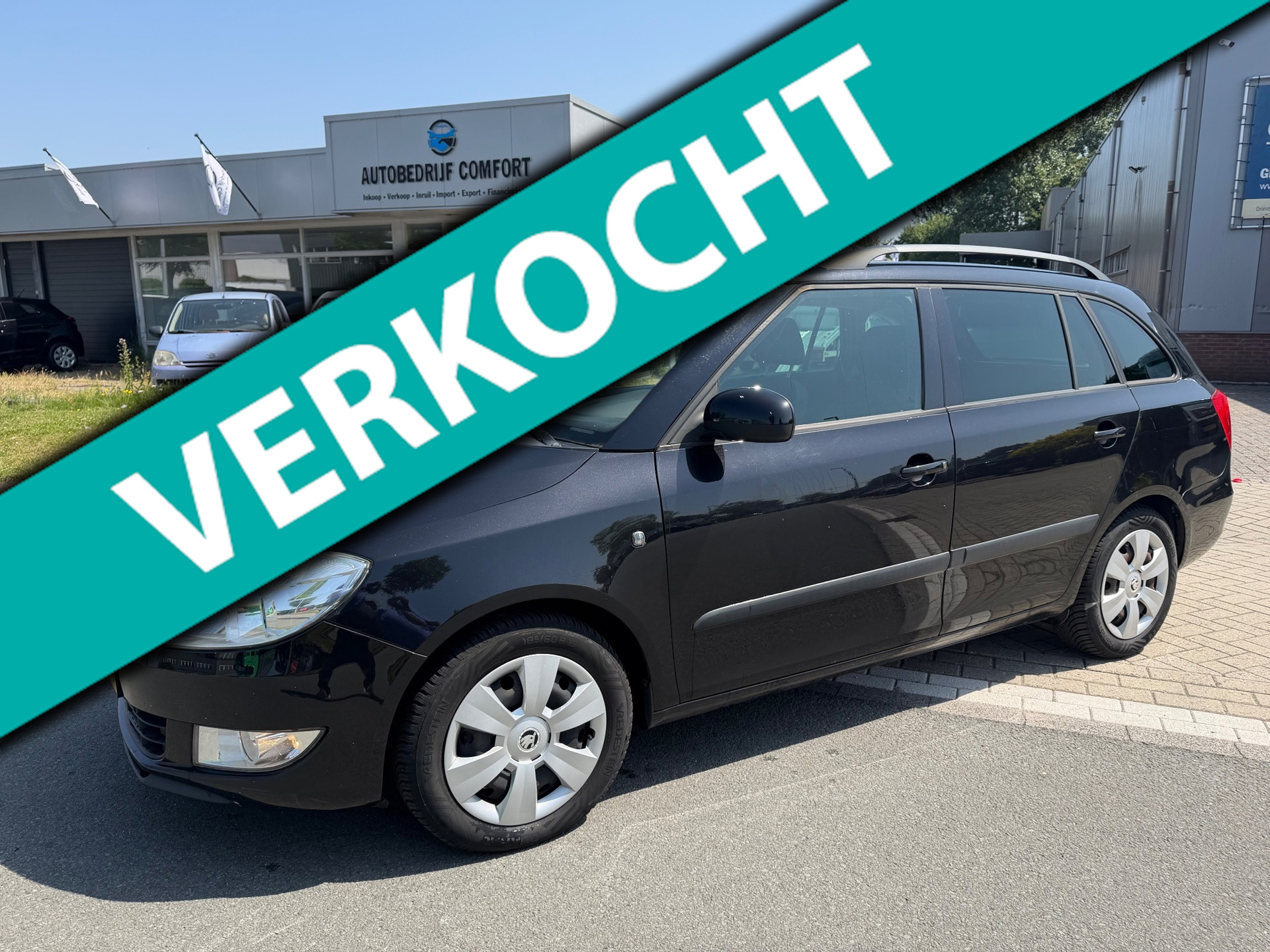 Skoda Fabia 1.2 TDI Greenline. • AIRCO IJSKOUD • 2010 - voorkant
