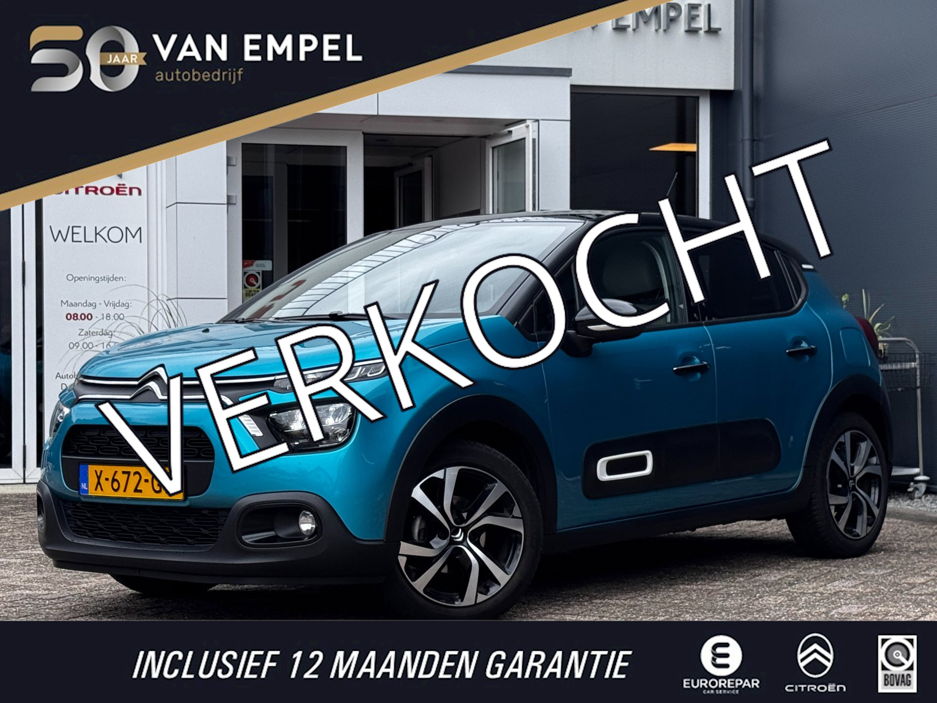 Citroen C3 PT110 EAT6 Shine | Keyless Entry Start | Parkeercamera | Cruise Control | 2023 - voorkant