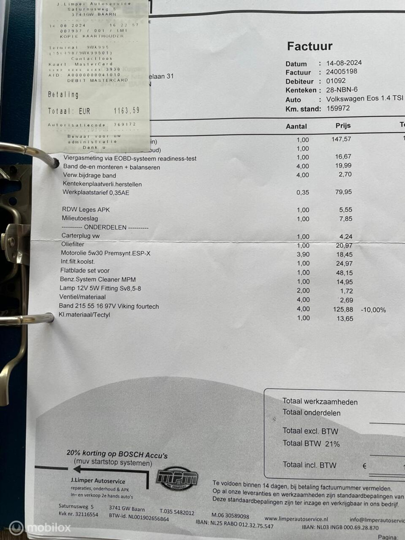 Foto van Volkswagen Eos