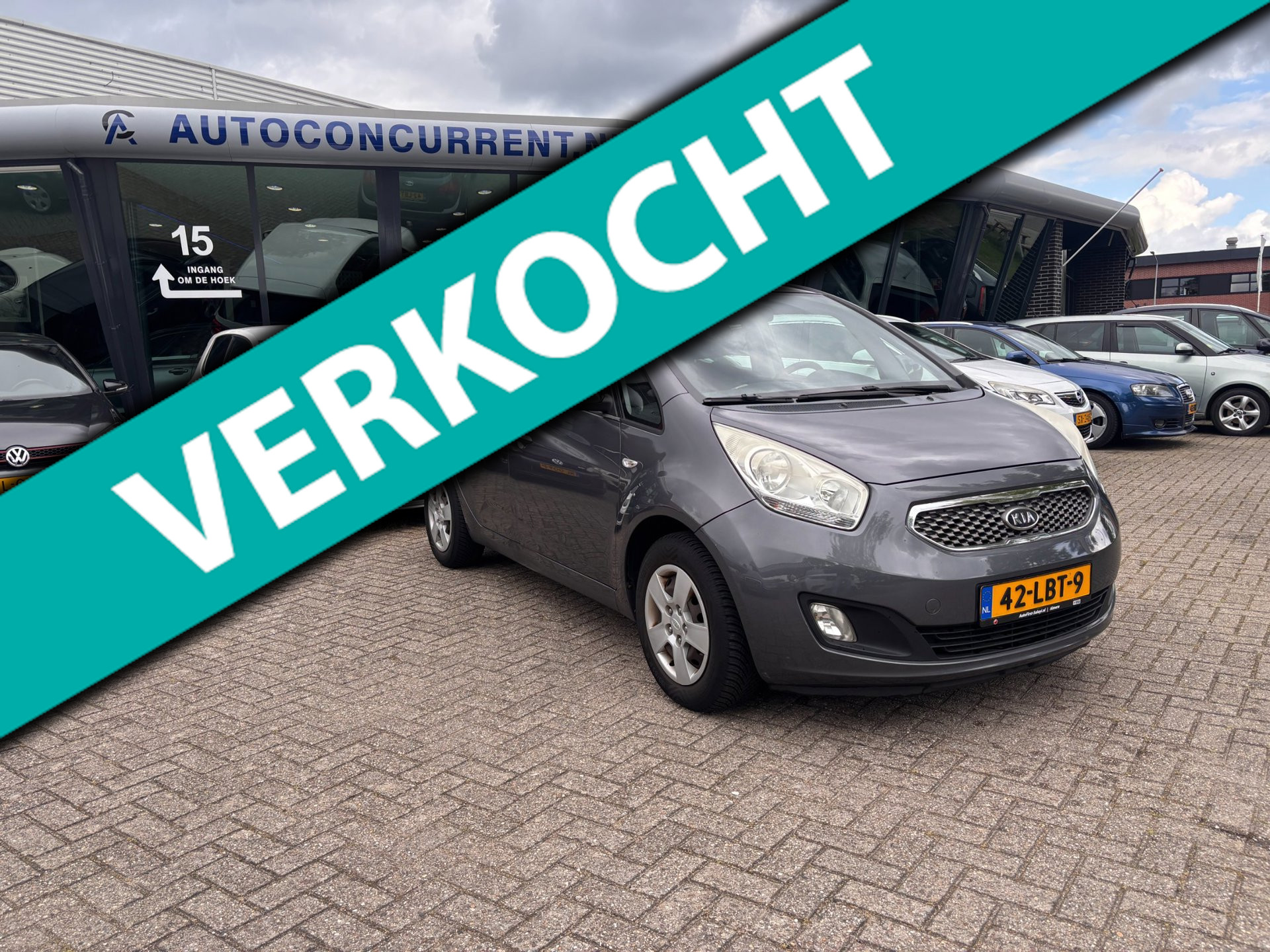 Kia Venga 1.6 CVVT X-tra, Airco, PDC, Nieuwe APK, Inruil mogelijk. 2010 - voorkant