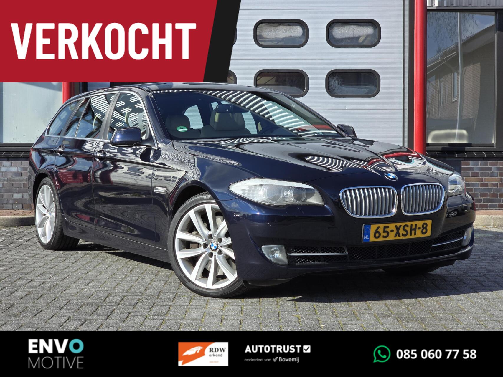 BMW 5er Reihe 550i High Executive,Sp.stoelen,pano dak 2012 - voorkant