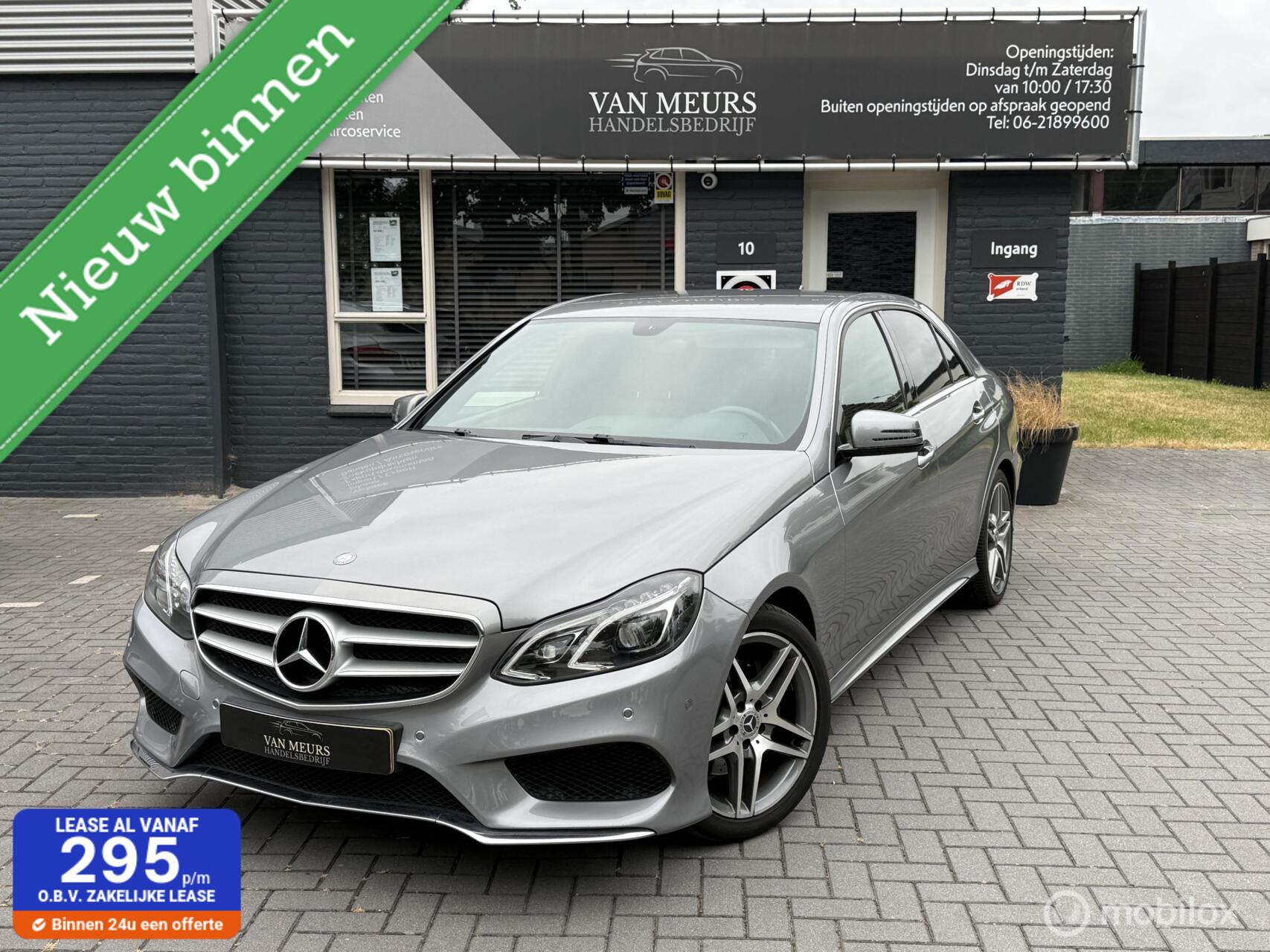 Mercedes-Benz E 300 Bluetec Hybrid 300 BlueTEC HYBRID Lease Edition, amg pakket, navigatie, apk 04-2027 2015 - voorkant