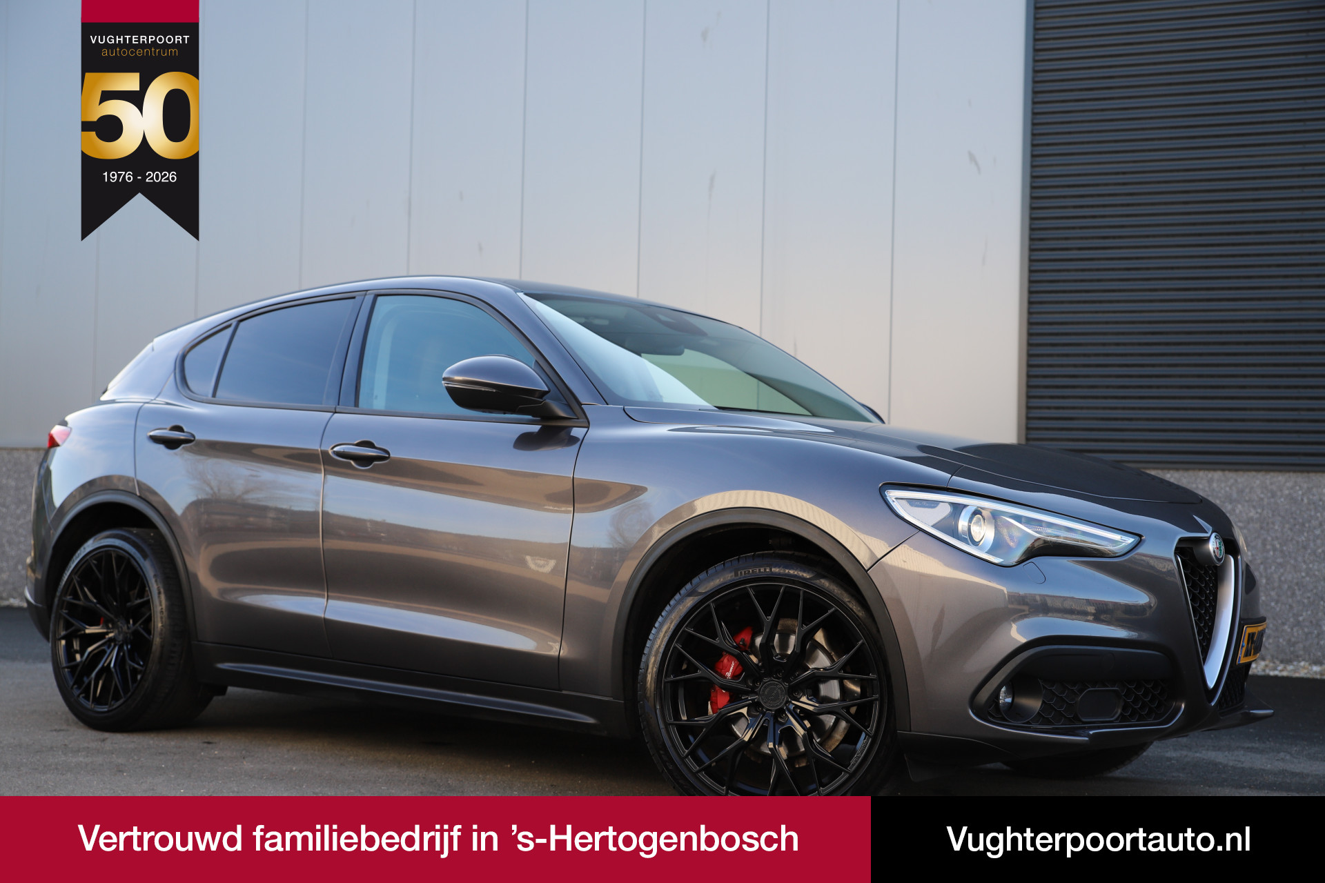 Alfa Romeo Stelvio 2.2JTD 180pk Super/Automaat8/Leder/Trekh./Camera/Concaver21" 2019 - voorkant