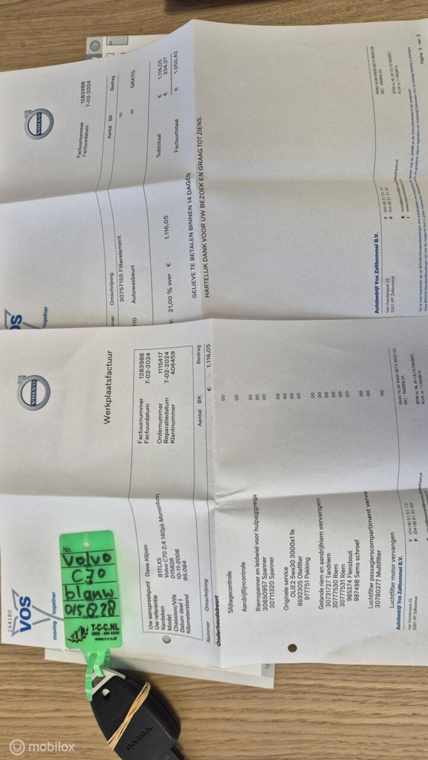 Foto van Volvo C70