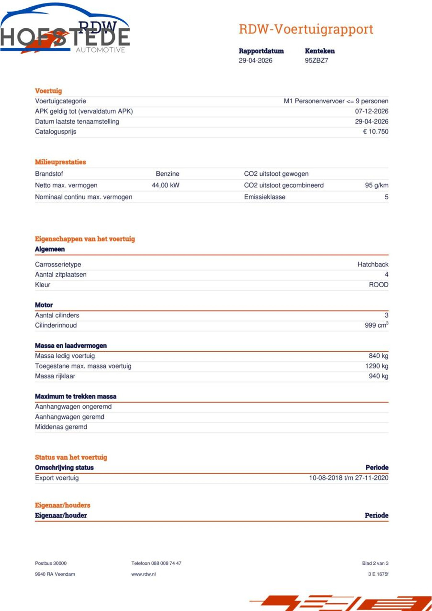 Foto van Volkswagen Up