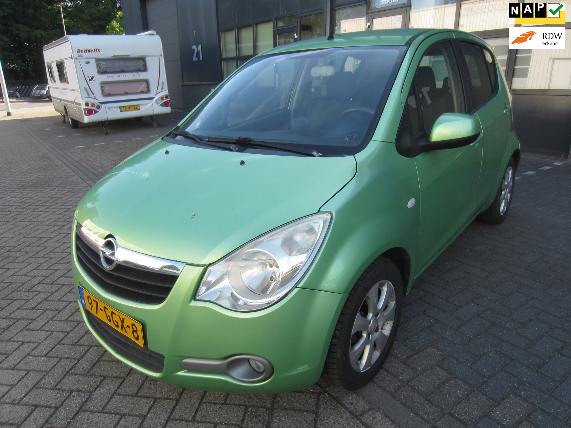 Opel Agila 1.0 Edition 2008 Airco 151.000KM NAP! APK! 2008 - voorkant
