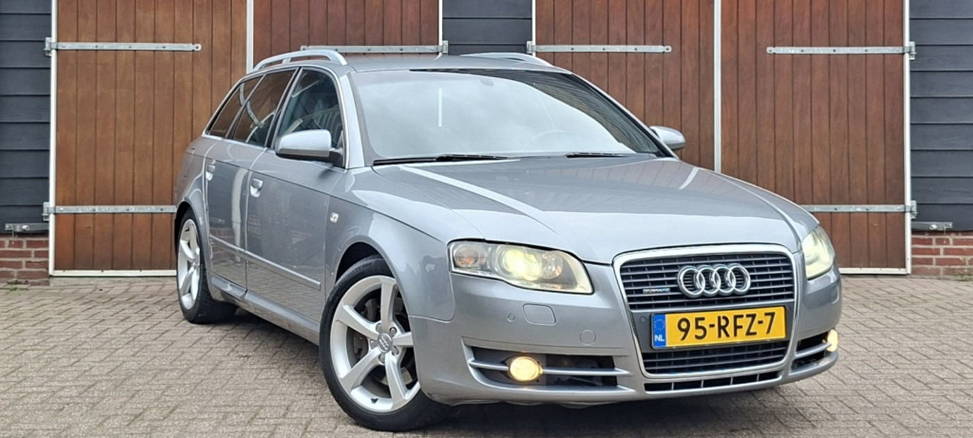 Audi Audi A4 3.0 TDI q. Pro Line | S line | Automaat | Trekhaak | Parkeersens 2008 - voorkant