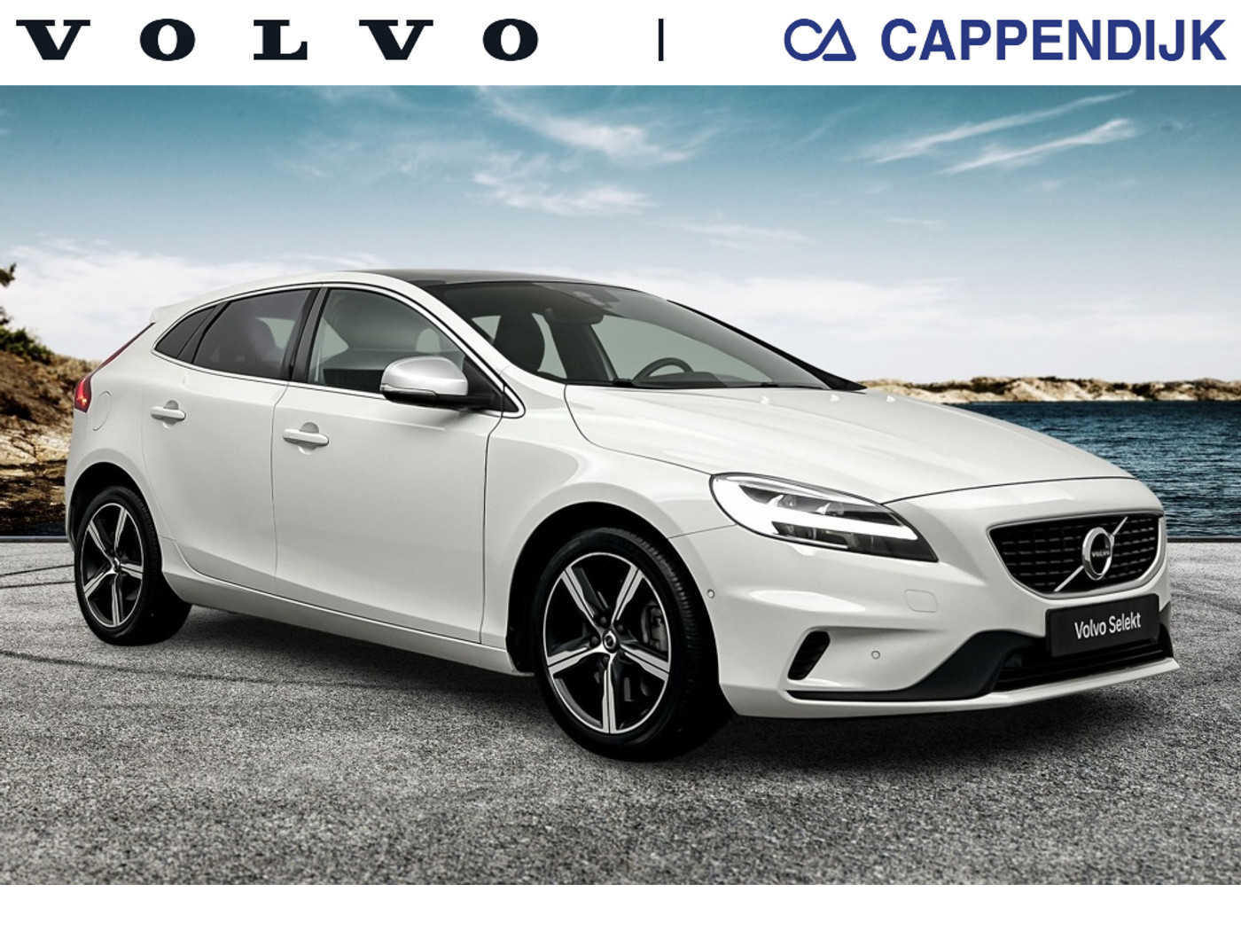 Volvo V40 T3 153PK AUT6 Polar+ Sport| Pano| Camera| H&K sound| DAB+ 2019 - voorkant