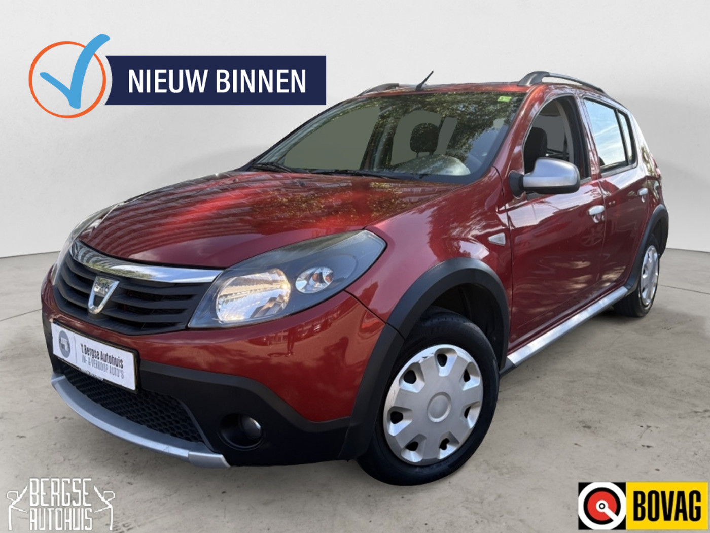 Dacia Sandero 1.6 Stepway Airco Elek. Ramen Trekhaak BT 2011 - voorkant