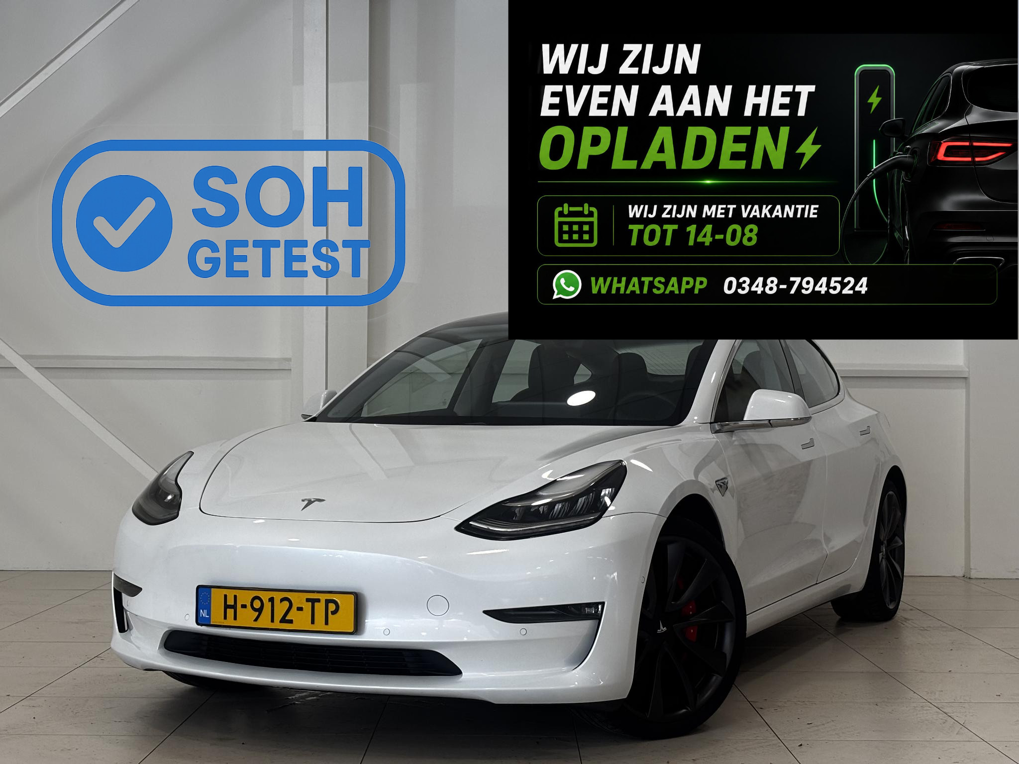 Tesla Model 3 Performance AWD 2020 - voorkant
