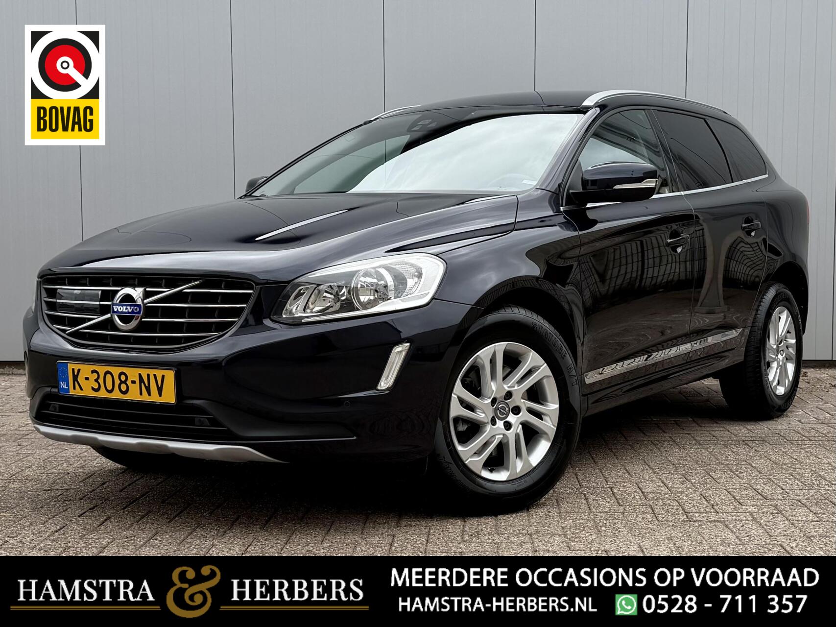 Volvo Xc60 2.0 D3 FWD Summum blauw 2016 - voorkant