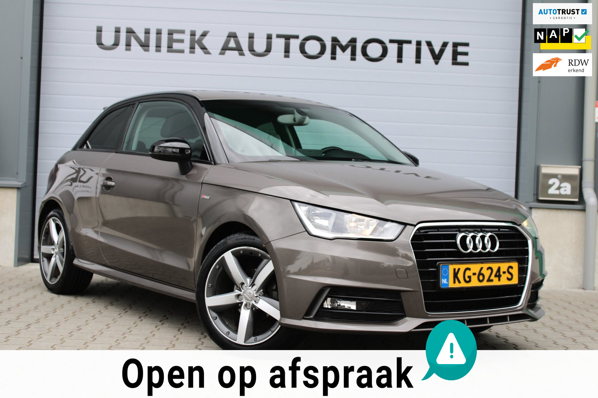 Audi A1 1.0 TFSI ADRENALIN | S LINE | AIRCO | ELEKTR. RAMEN | NAVIGATIE 2016 - voorkant