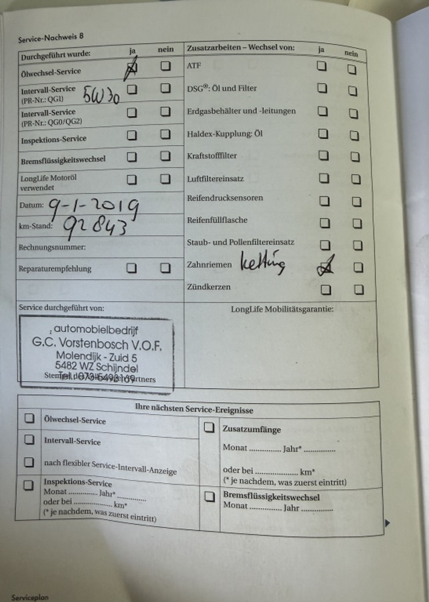 Foto van Volkswagen Golf Plus