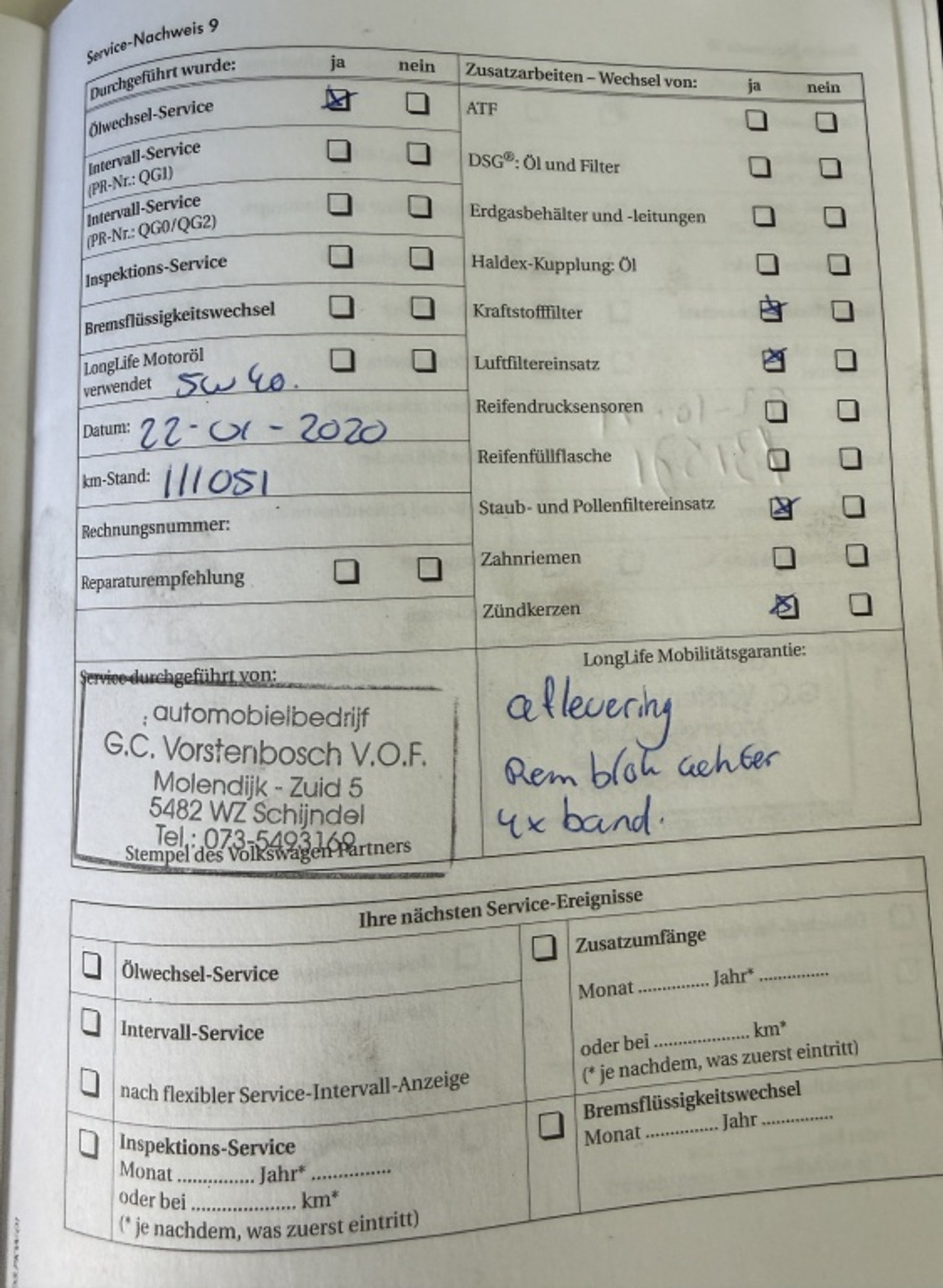 Foto van Volkswagen Golf Plus