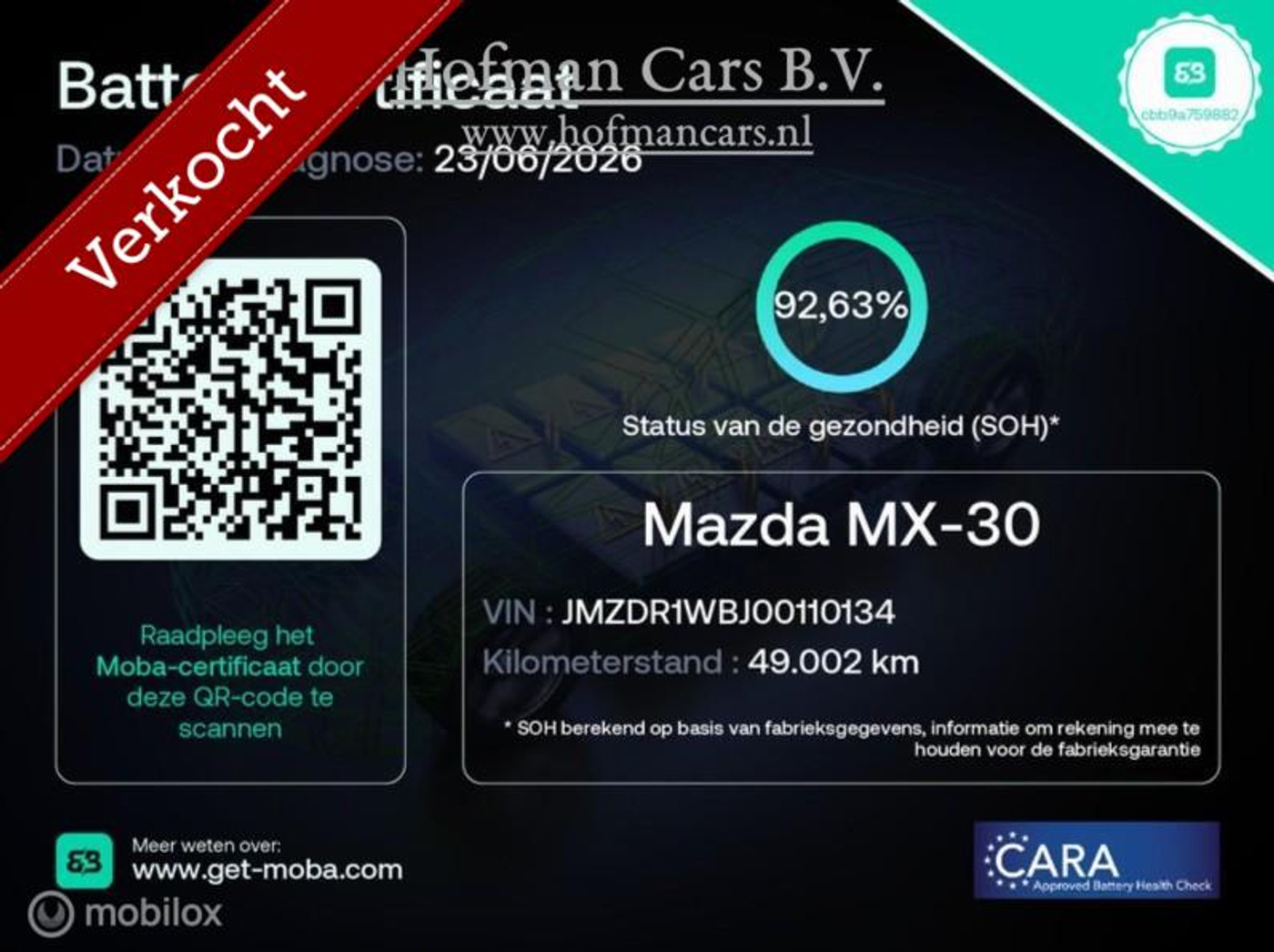 Foto van Mazda Mazda Mx-30