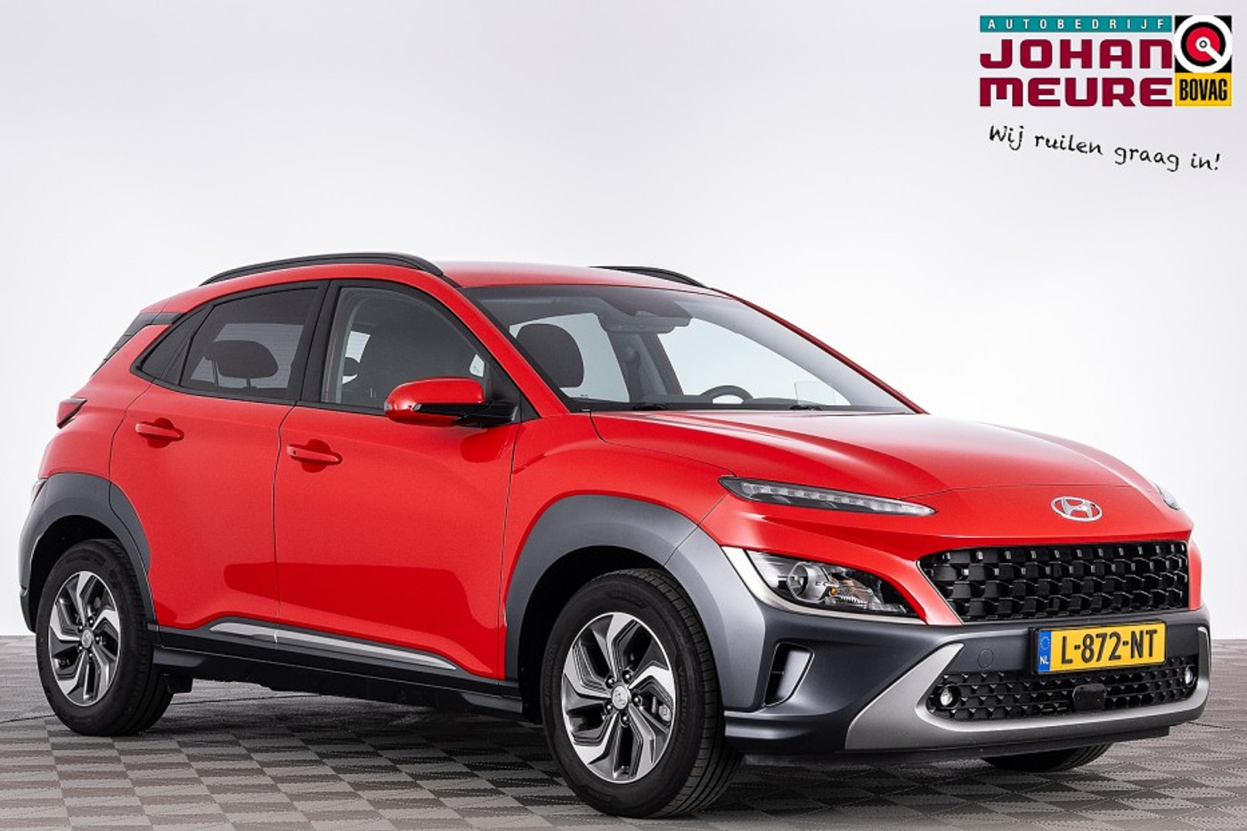 Hyundai Kona 1.6 GDI HEV Fashion | NAVI | ECC ✅ 1e Eigenaar 2021 - voorkant