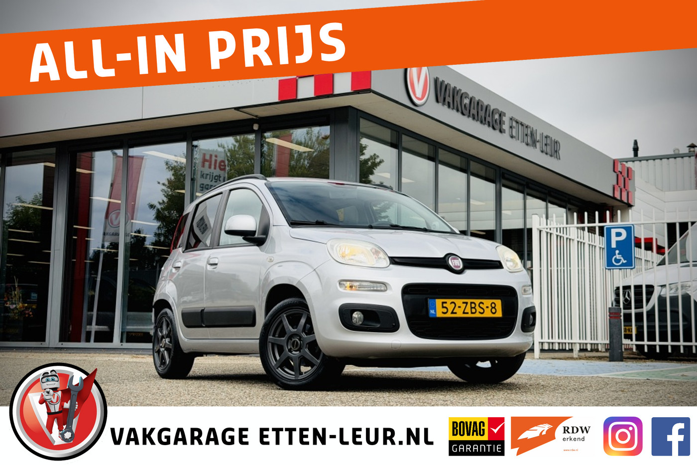 Fiat Panda 0.9 TwinAir Lounge | AIRCO | TREKHAAK 2012 - voorkant