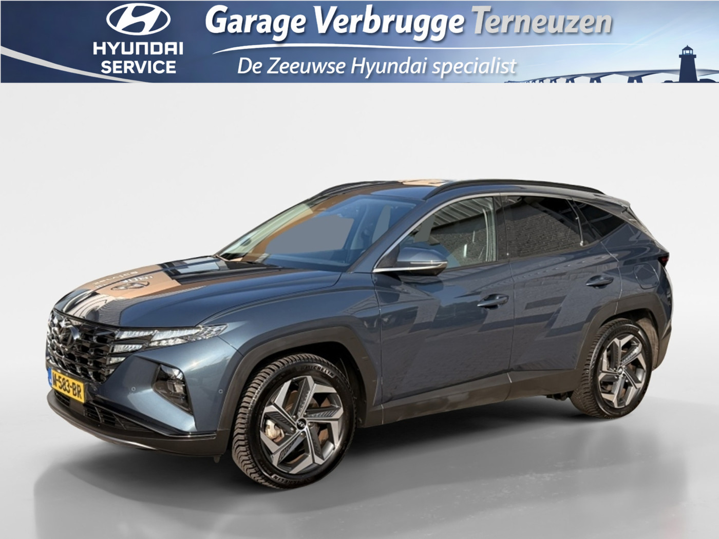 Hyundai Tucson 1.6 T-GDI PHEV Premium | Elek. kofferbak | Leder | 360 Camera 2021 - voorkant