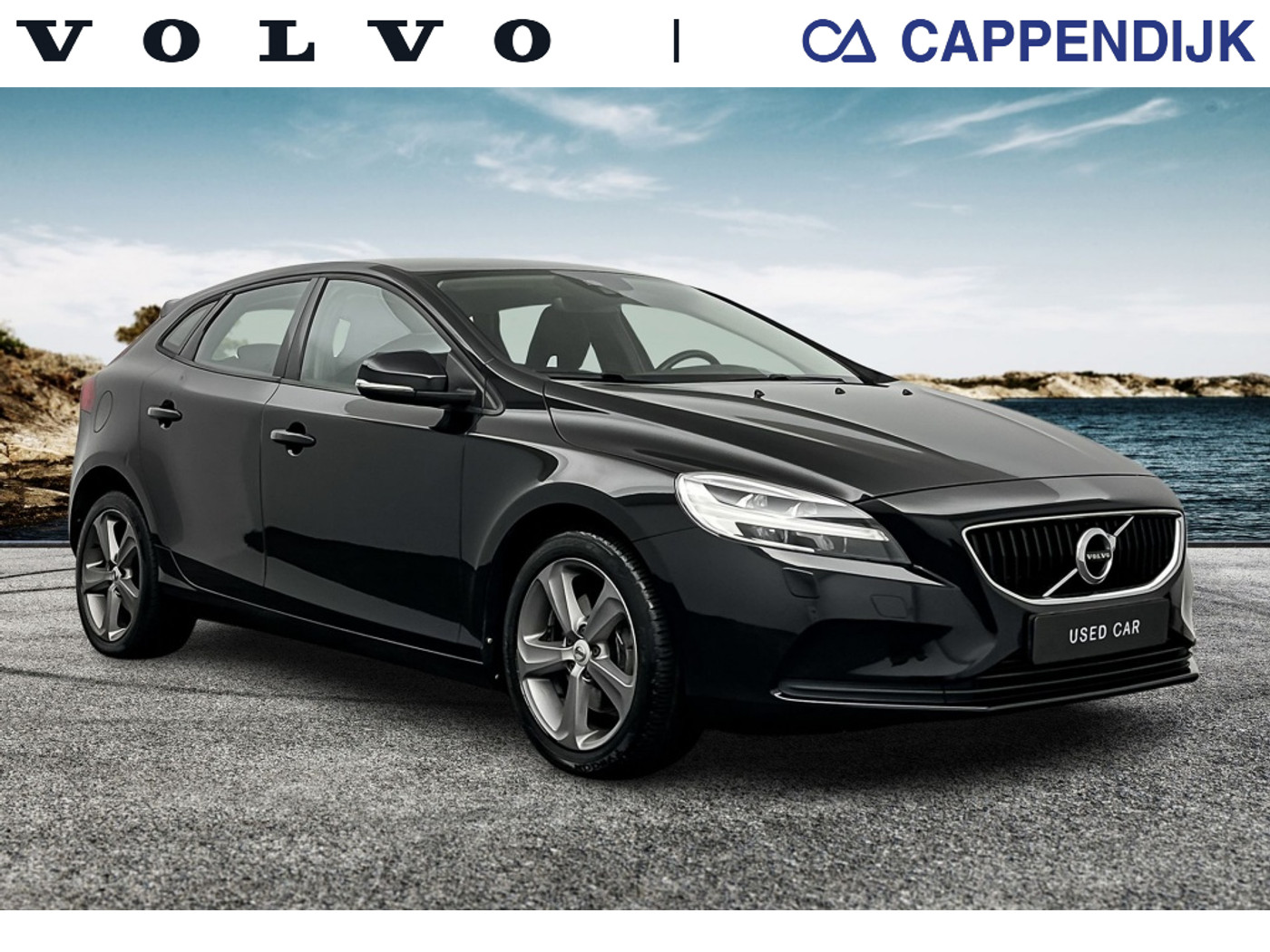 Volvo V40 T3 153PK Nordic+ Standkachel| Navi| Cruise| Climate| OnCall| 17''inch 2017 - voorkant