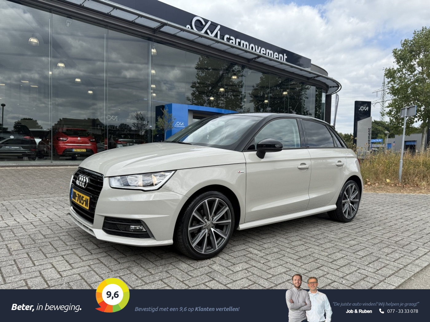 Audi A1 Sportback 1.0 TFSI Adrenalin | S line | Unieke kleur | Cruise | Clima | 72dkm! | 2017 - voorkant
