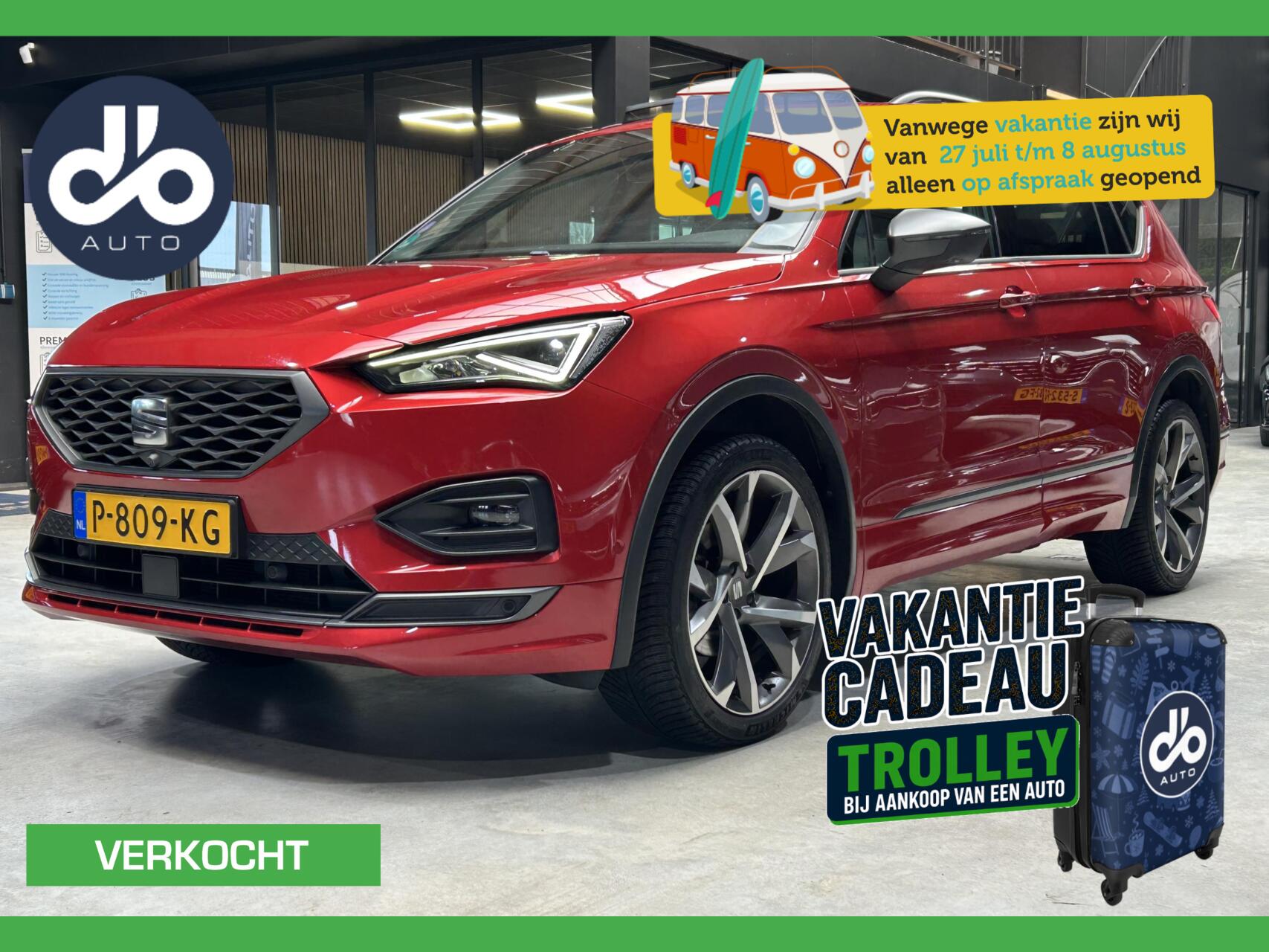 Seat Tarraco 1.5 TSI 150pk DSG AUTOM. FR Business Intense PANO I DIGI DASHB. I FULL LED I ORG.NL + NAP + DEALER O.H 2022 - voorkant