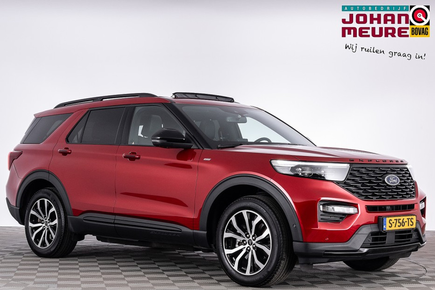 Ford Explorer 3.0 V6 Ecoboost PHEV ST-Line | 7-Persoons | PANORAMADAK | LEDER  | B&O ✅ 1e Eigenaar 2023 - voorkant