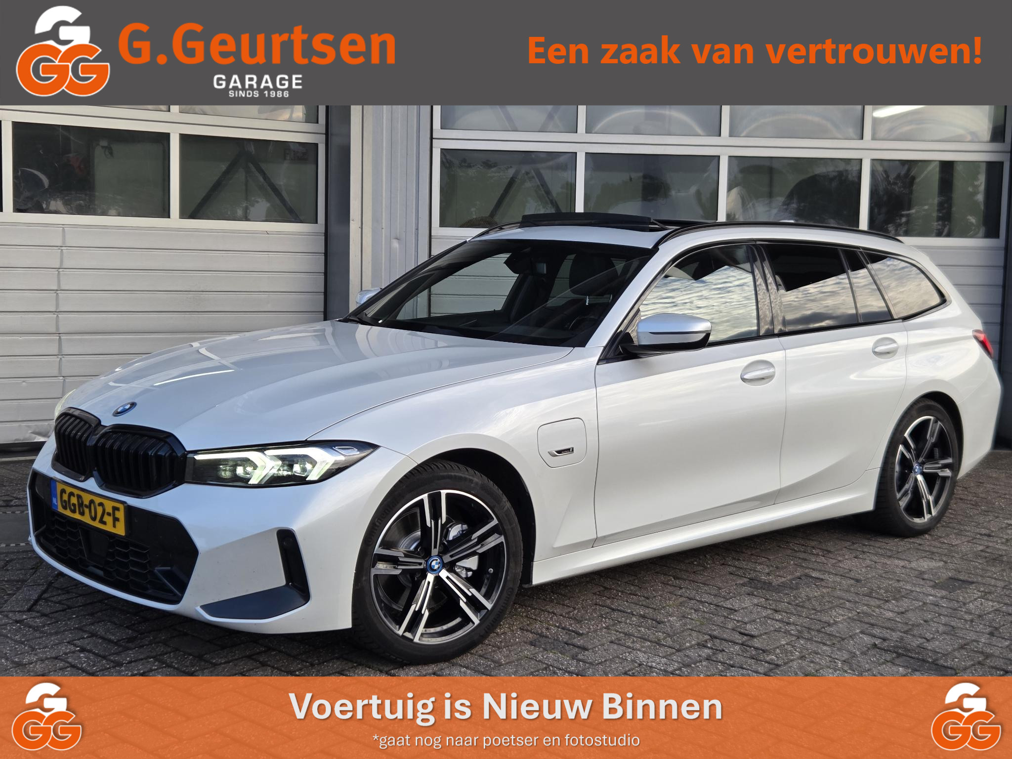 BMW 320e 320e, M-sport, Trekhaak, Panoramadak, 2022 - voorkant