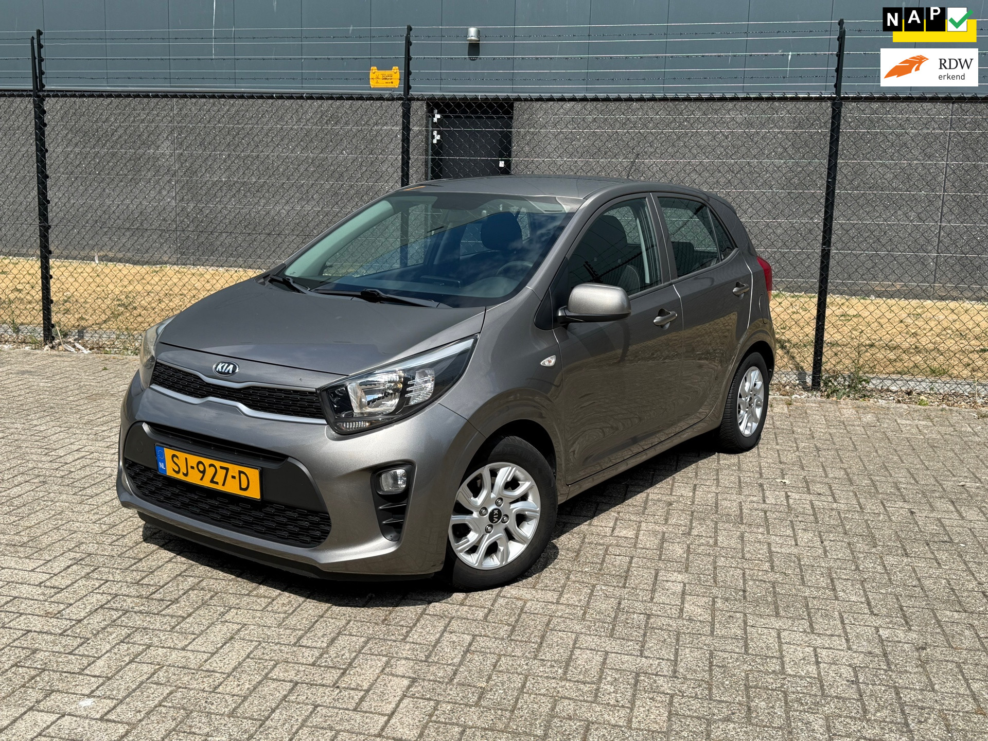 Kia Picanto 1.0 CVVT EconomyPlusLine  |1ste eigenaar| |OrgNL| |Dealer onderhouden| 2018 - voorkant