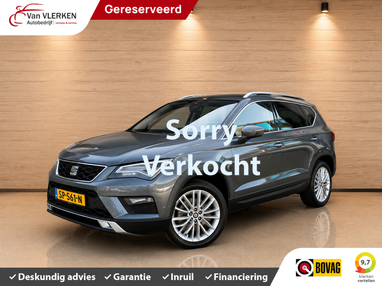 Seat Ateca 1.4 TSI Intense PANORAMADAK TREKHAAK 2018 - voorkant